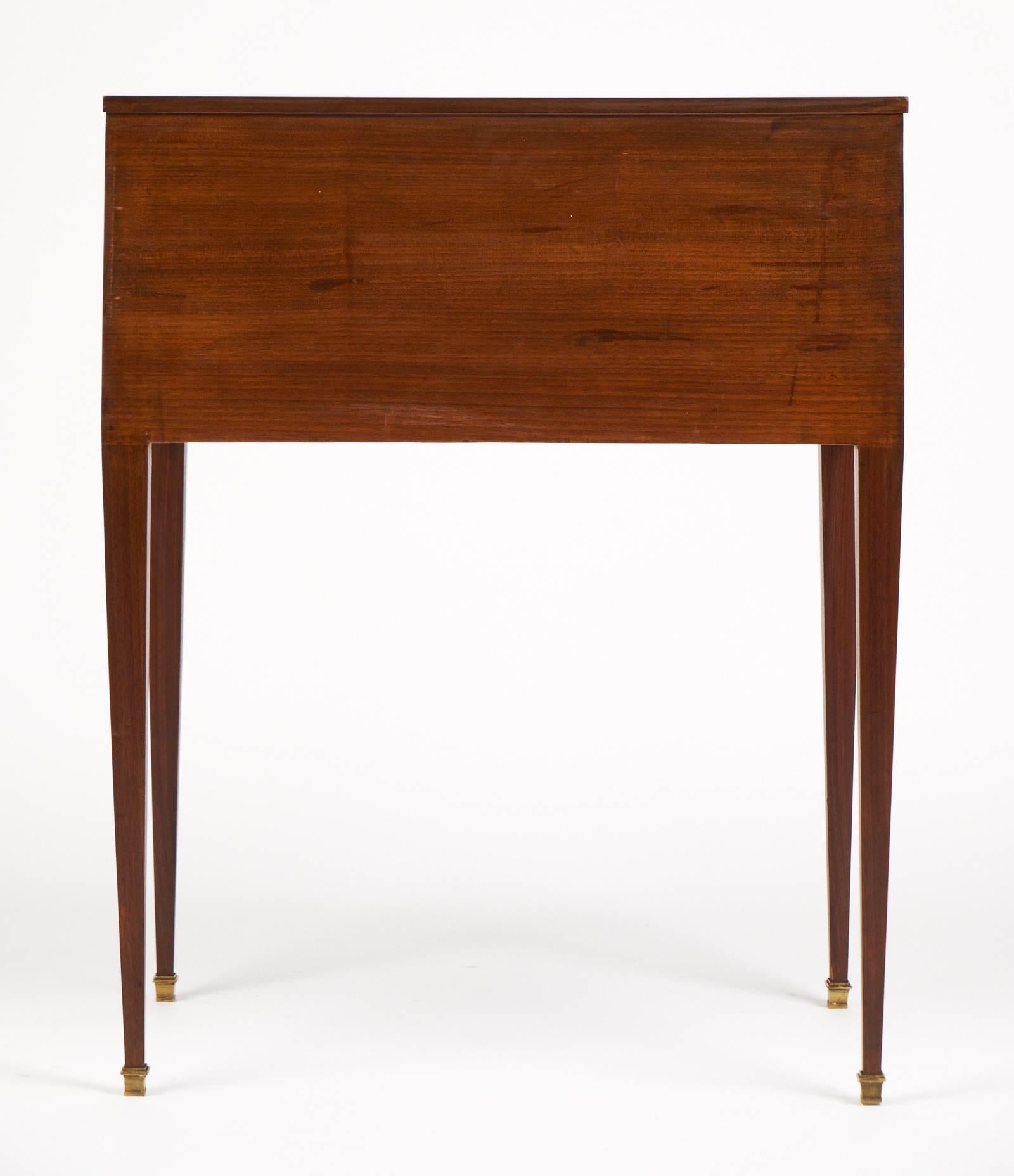 French Louis XVI Leather-Top Roll Top Writing Desk 5