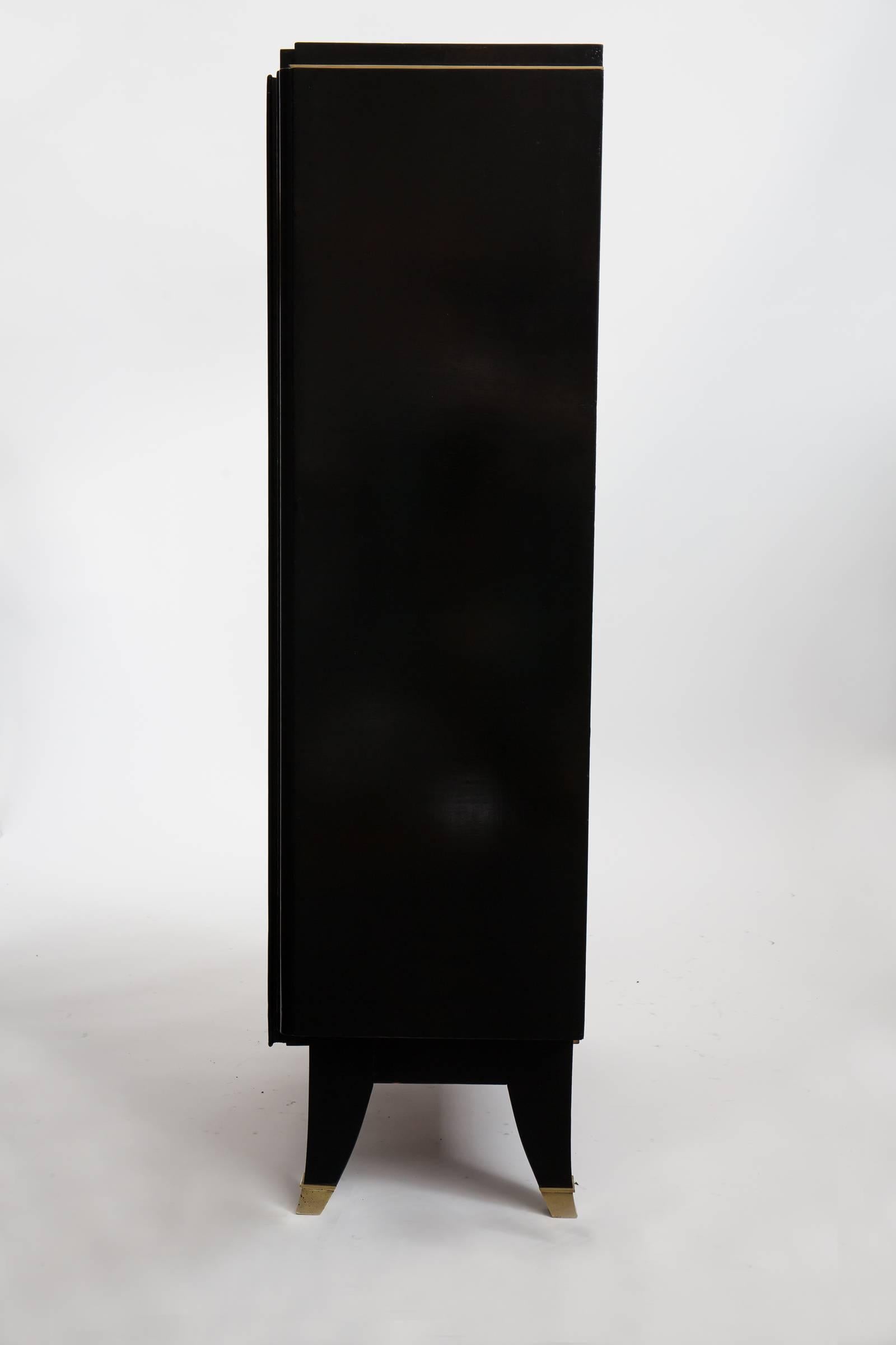 Ebonized French Art Deco Secretary in the Manner of André Arbus