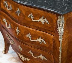 Louis XV Rosewood Marquetry Bombé Chest of Drawers