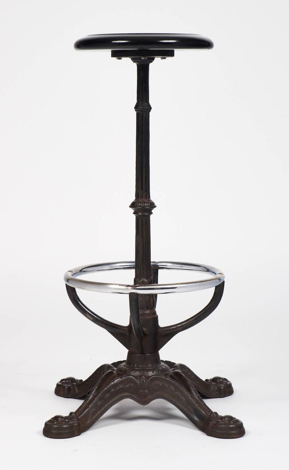 French Art Nouveau Bar Stool For Sale at 1stdibs