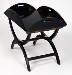 Vintage English Ebonized Butler's Tray Table