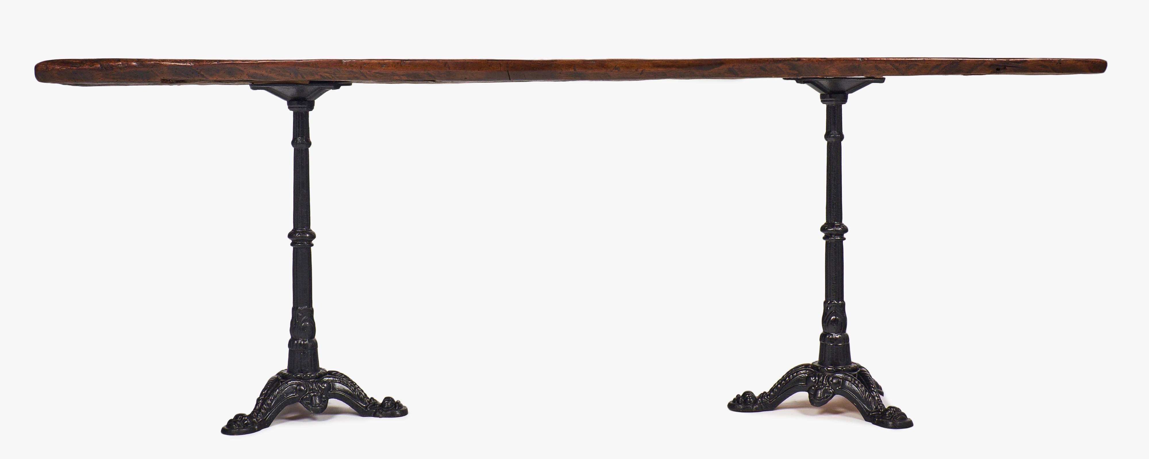 Napoleon III 17th Century Walnut Top Console Table