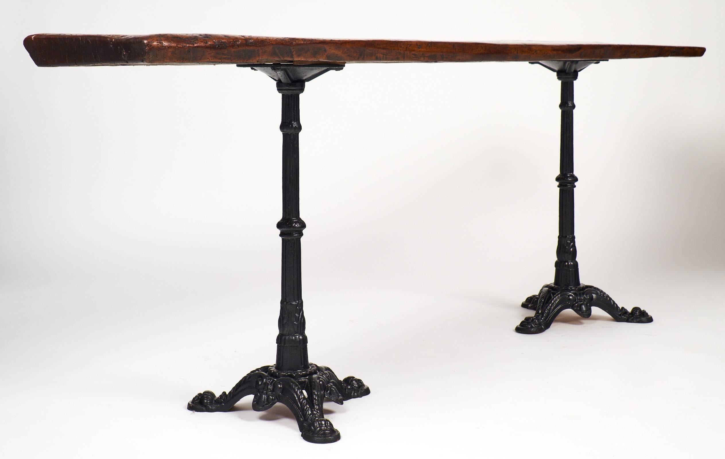 17th Century Walnut Top Console Table In Good Condition In Austin, TX