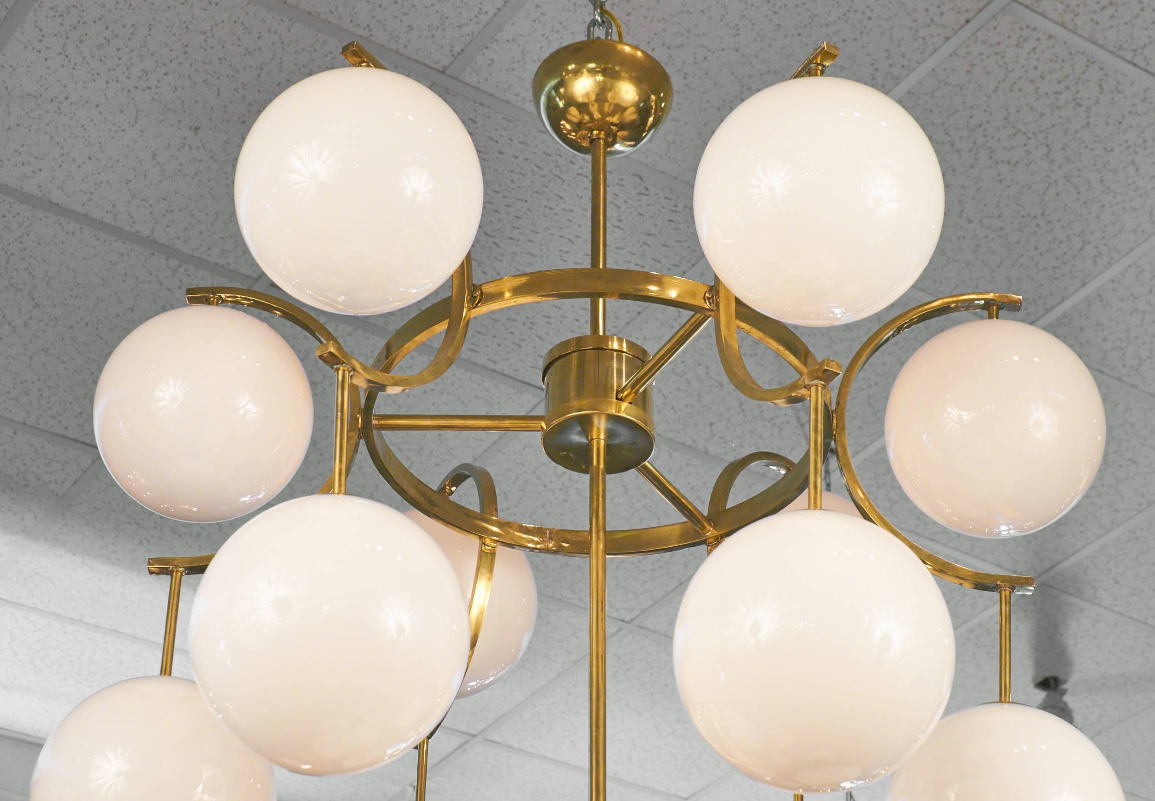 mid century murano chandelier