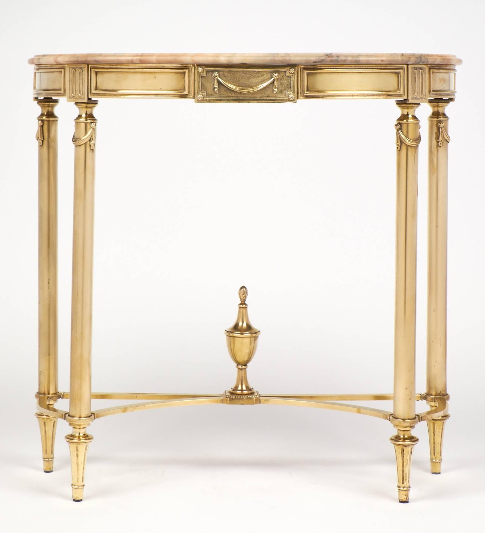 french console table with marble top