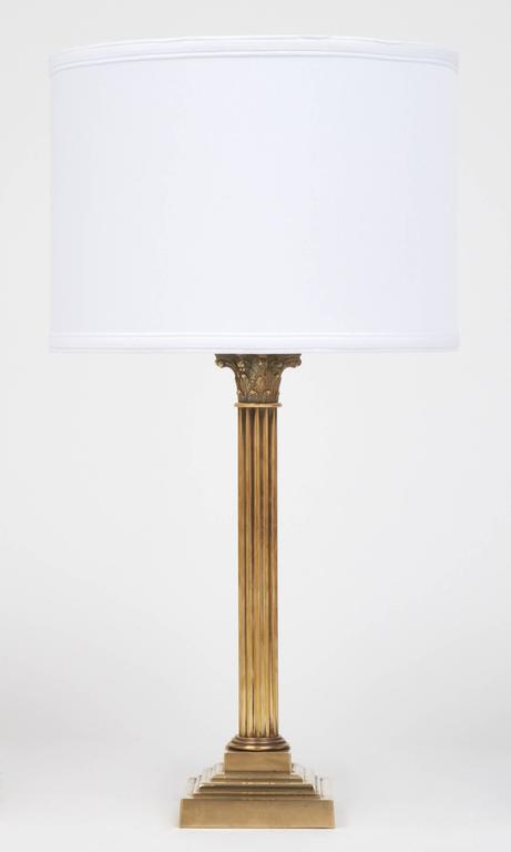 corinthian column floor lamp
