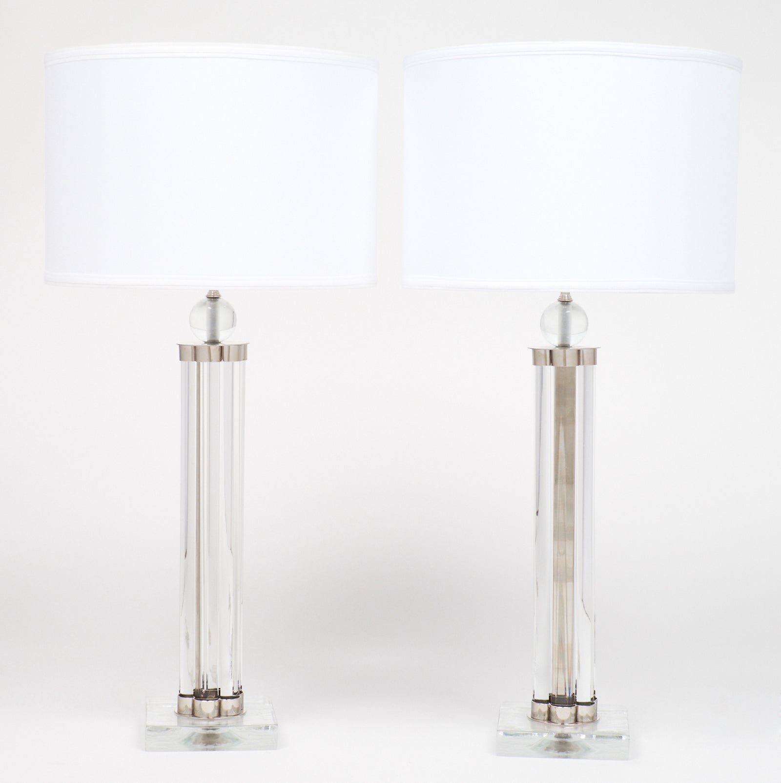 Modernist Pair of Murano Glass Tube Modernist Pair of Murano Glass Tube
