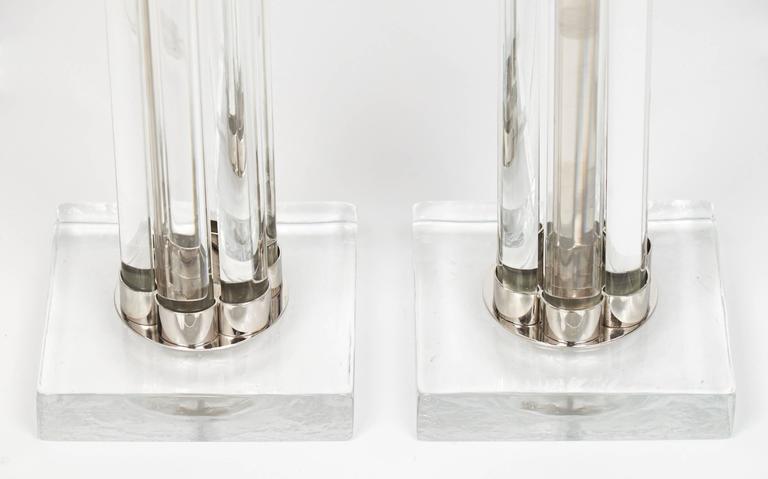Modernist Pair of Murano Glass Tube Modernist Pair of Murano Glass Tube