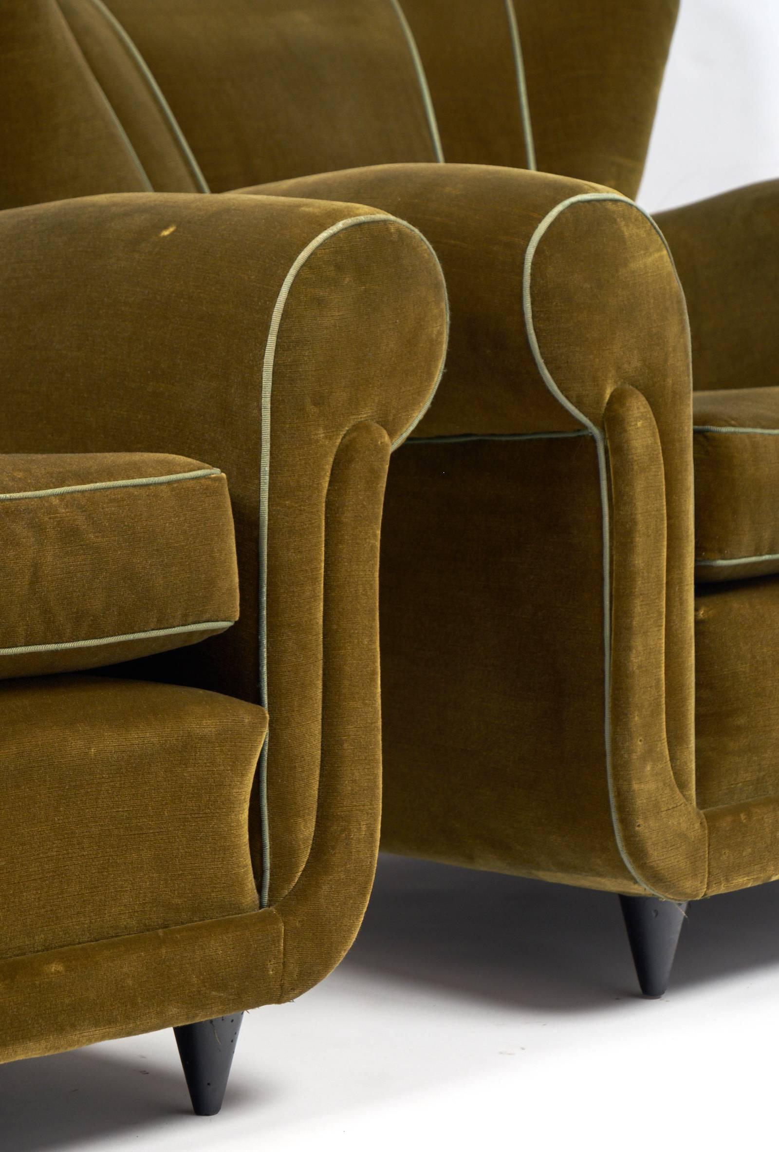 Italian Armchairs in the Manner of Paolo Buffa 2