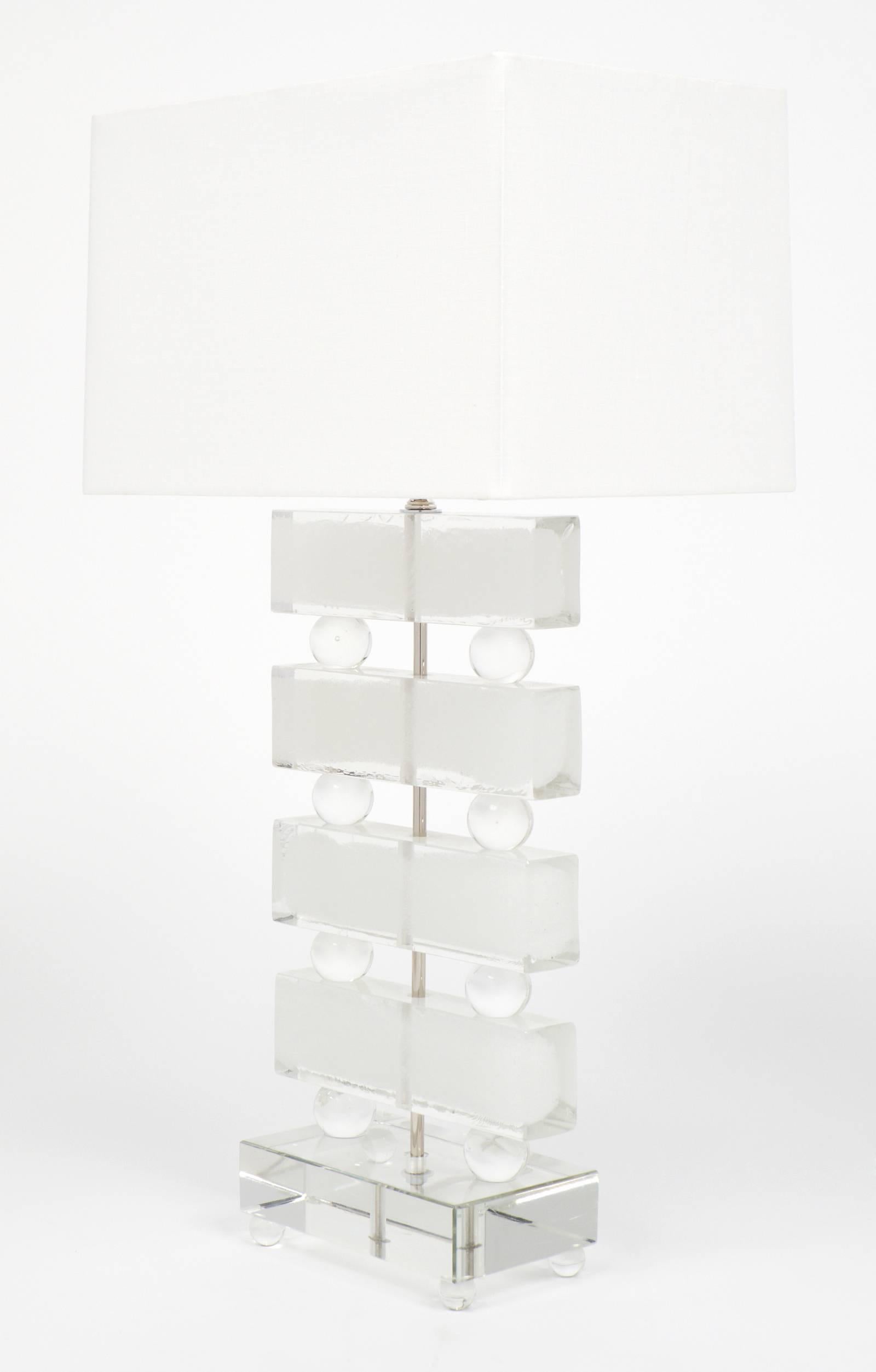 glass block lamps