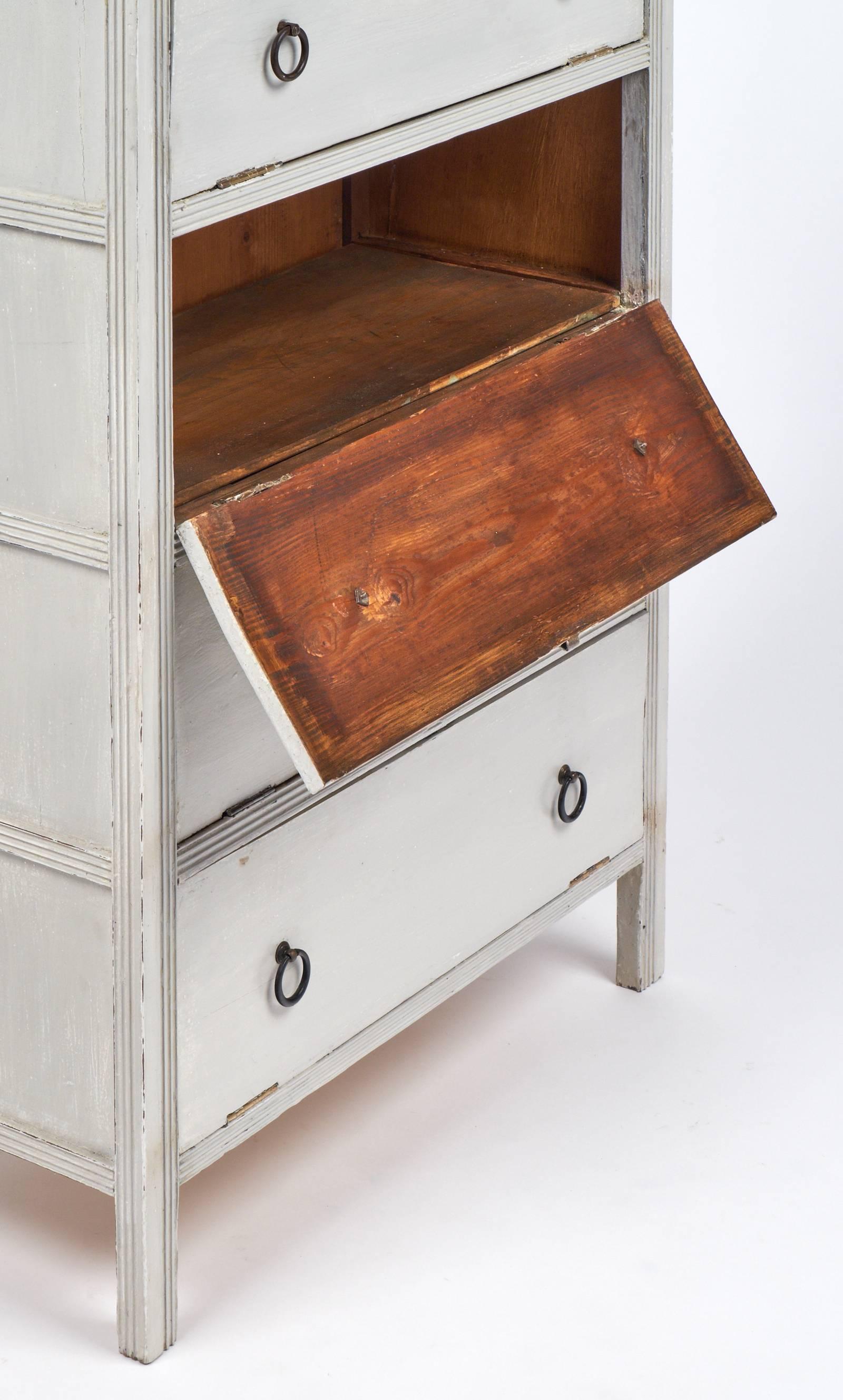 French Antique Painted Filing Cabinet 2