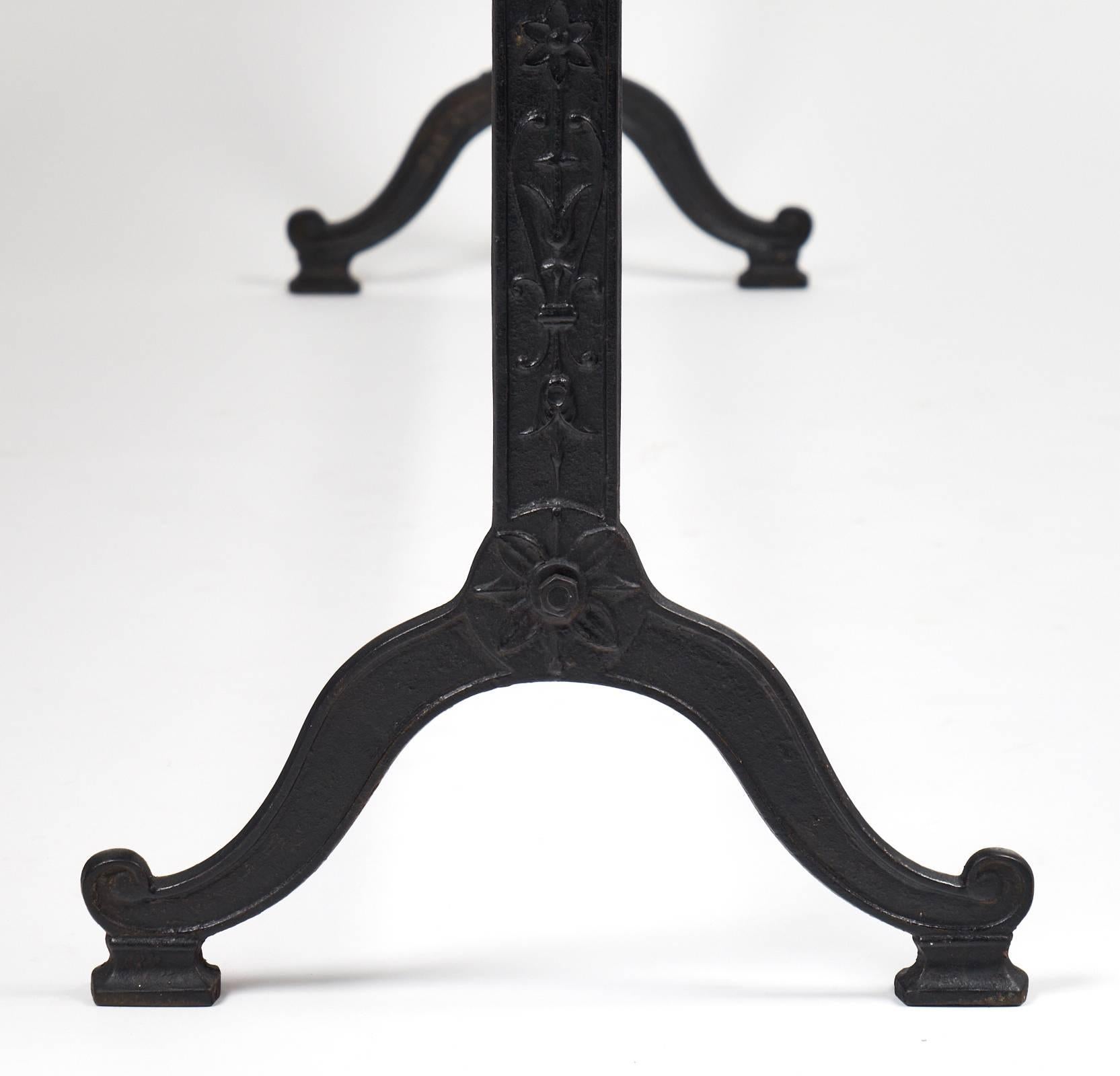Fir French Antique Cast Iron Console Table