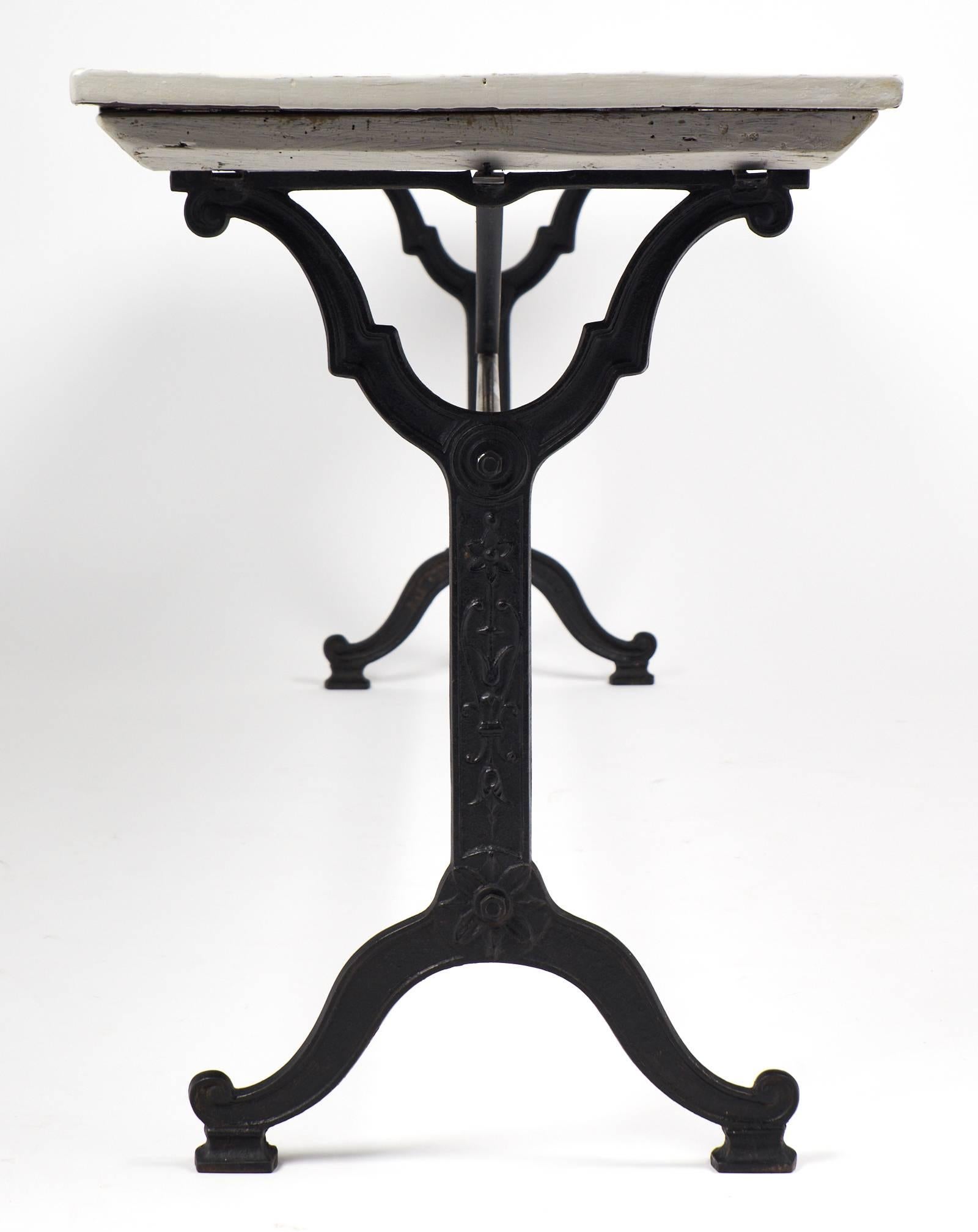 french iron table
