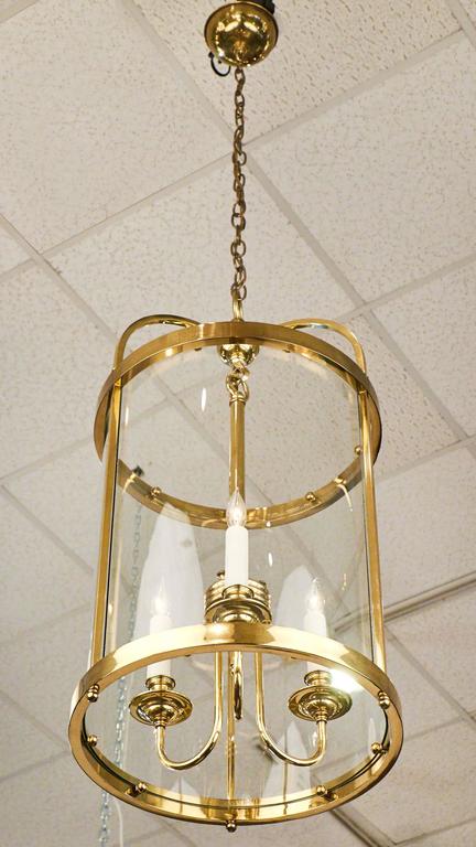 French Vintage Oversized Brass Lantern At 1stdibs Neoclassical French Vintage Oversized Brass Lantern For