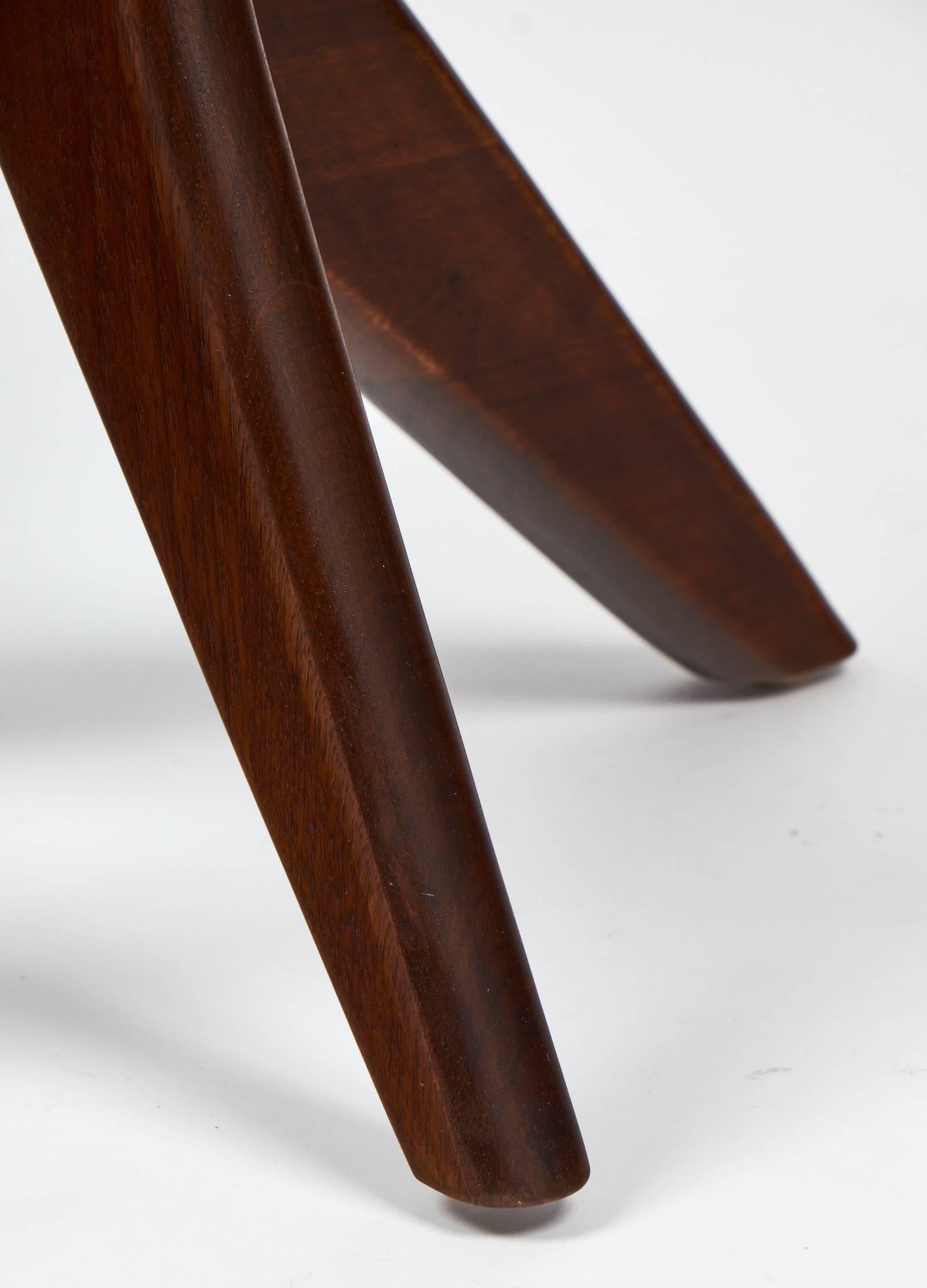 French Mid-Century Modern Period Rosewood Side Table 4
