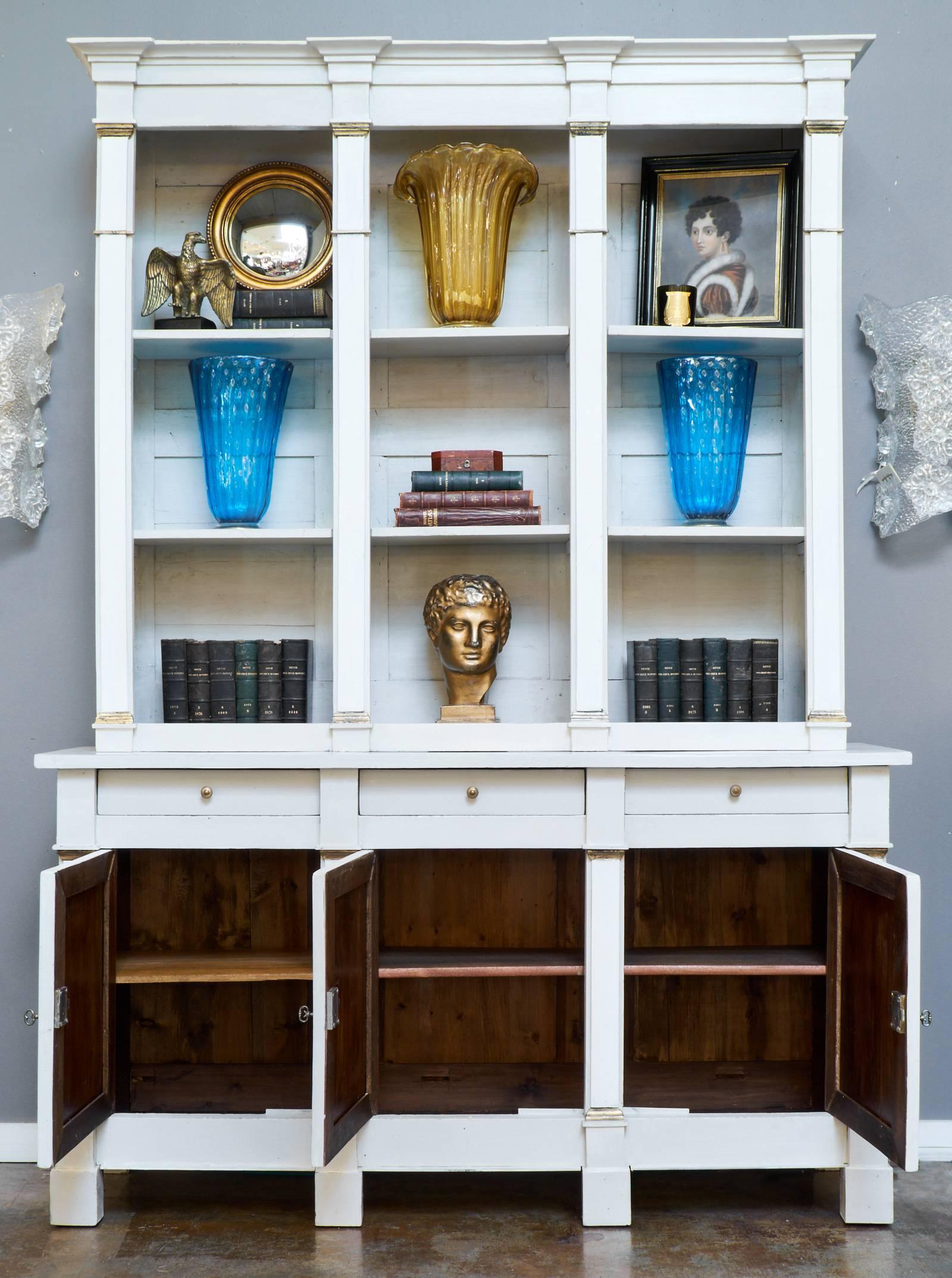 Painted French Directoire Style bookcase