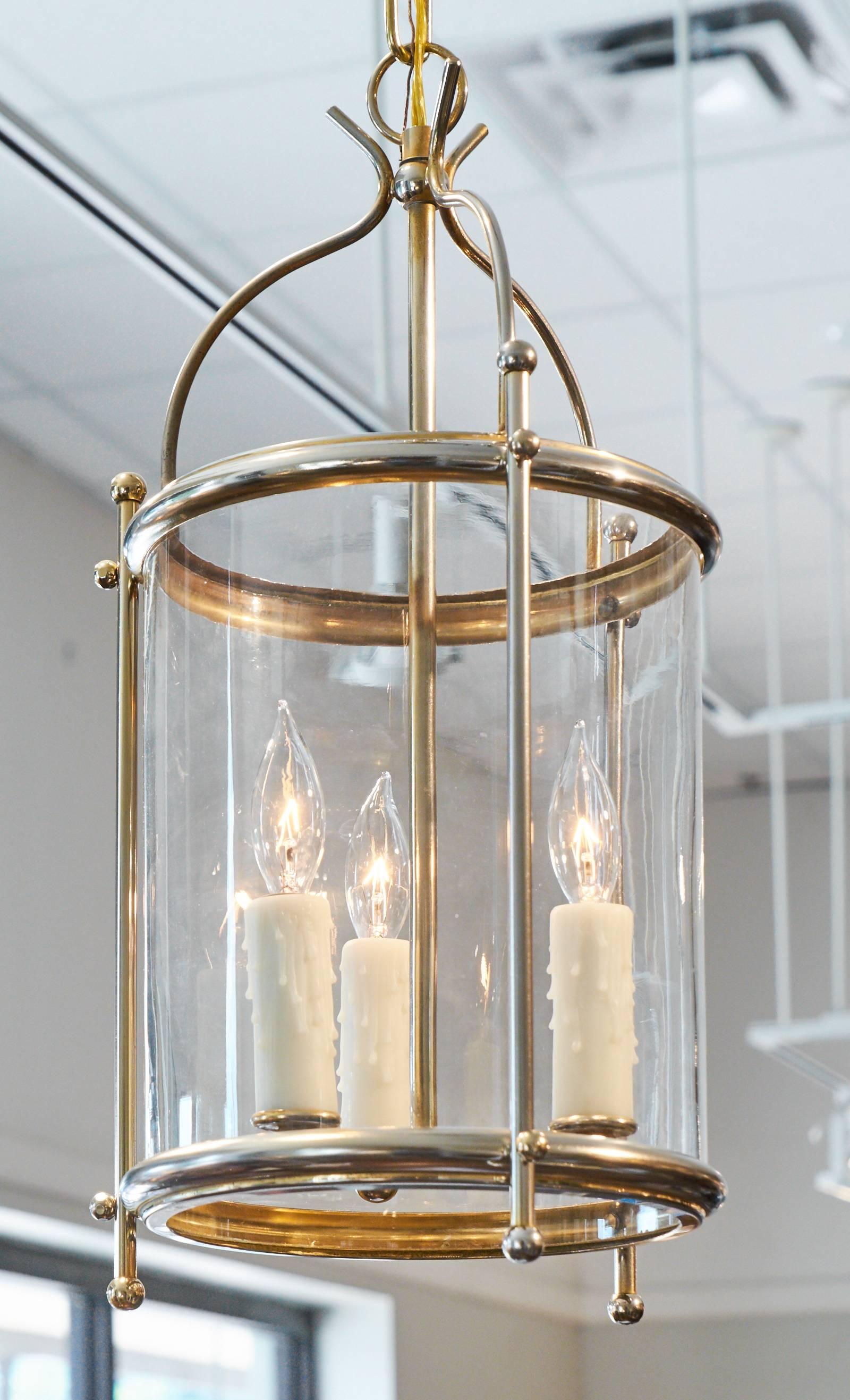 vintage glass lantern