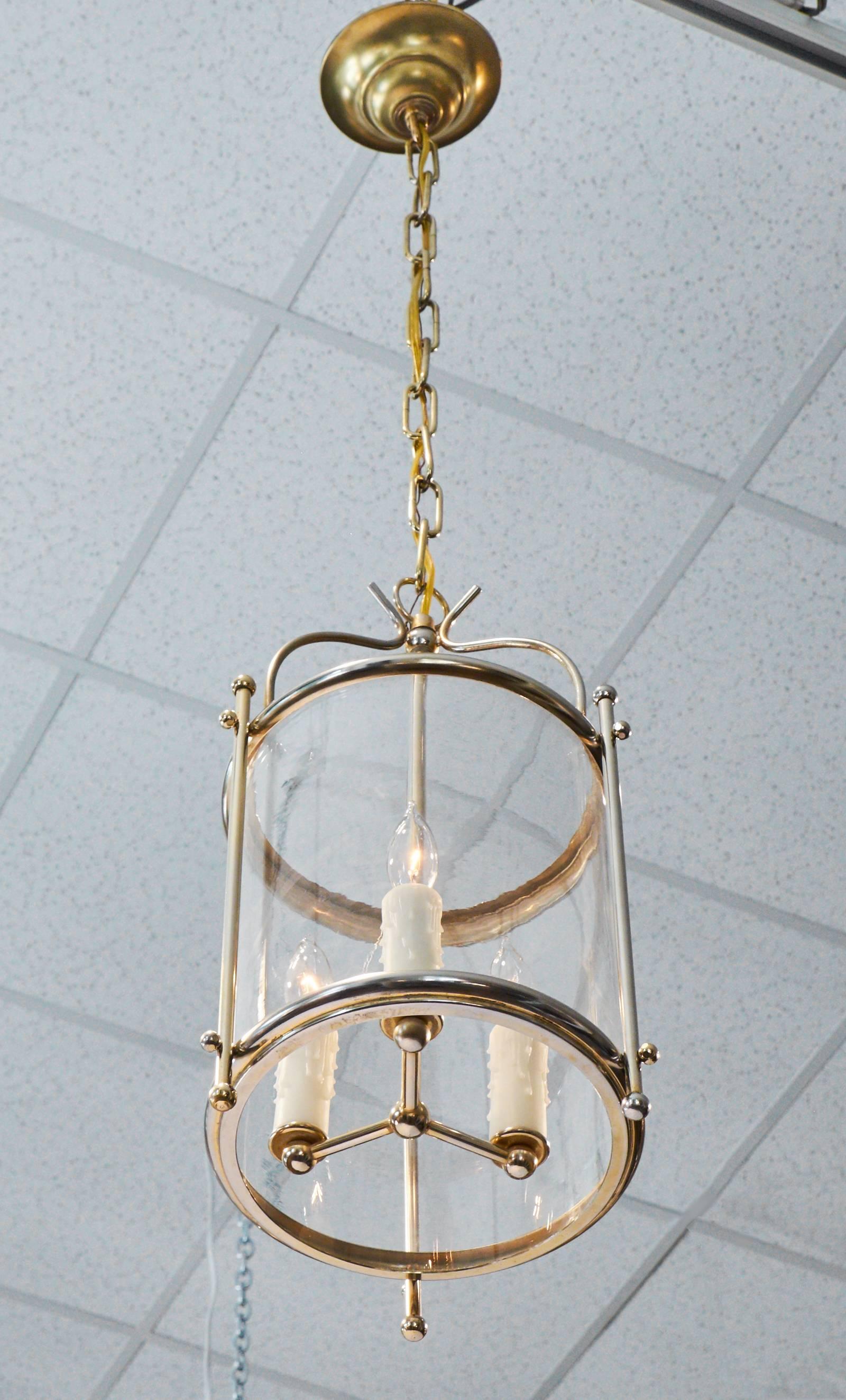 brass and glass lanterns