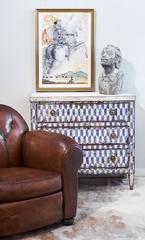 Vintage Stone Sculpture Bust of Salvador Dali