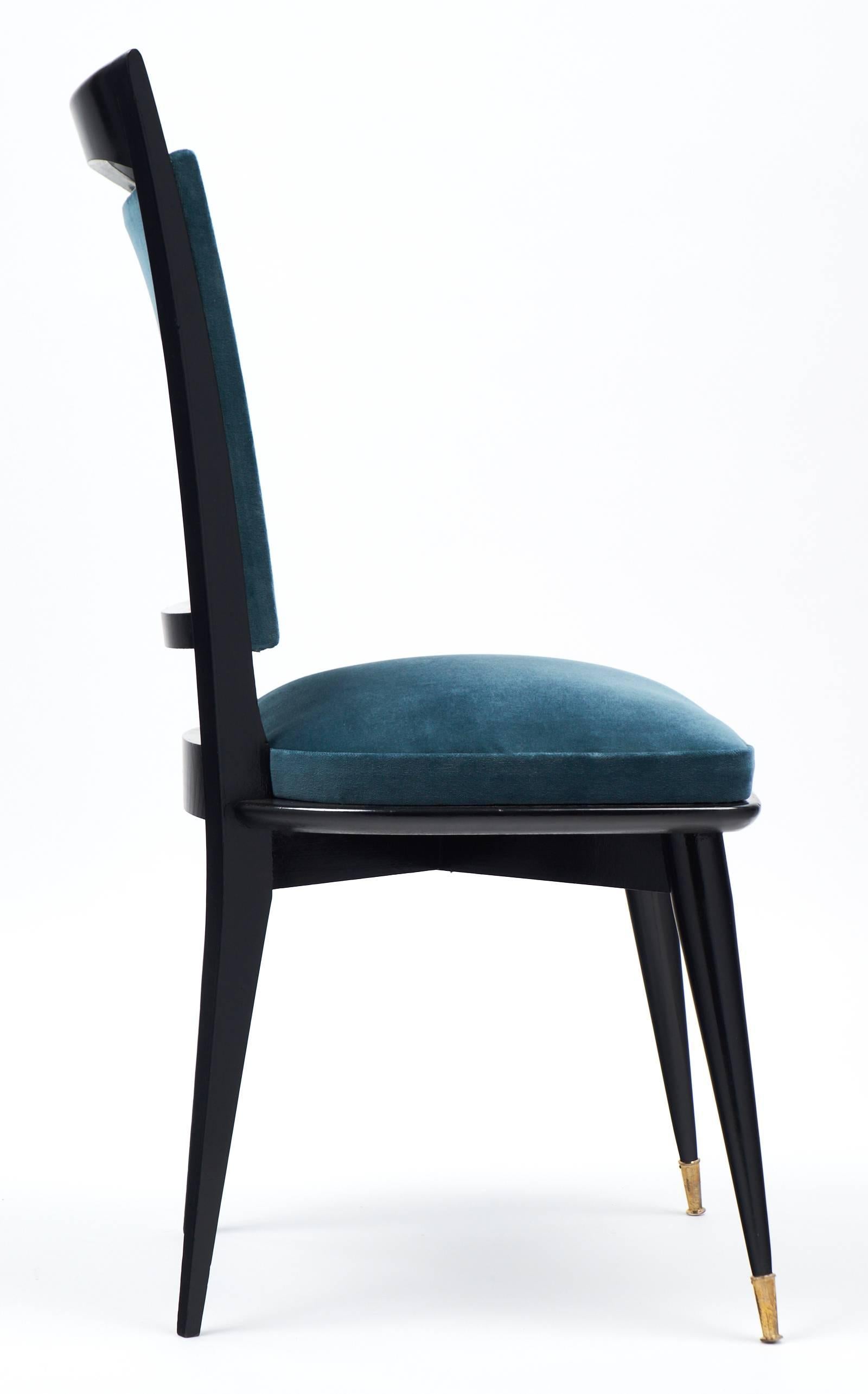 teal blue dining chairs