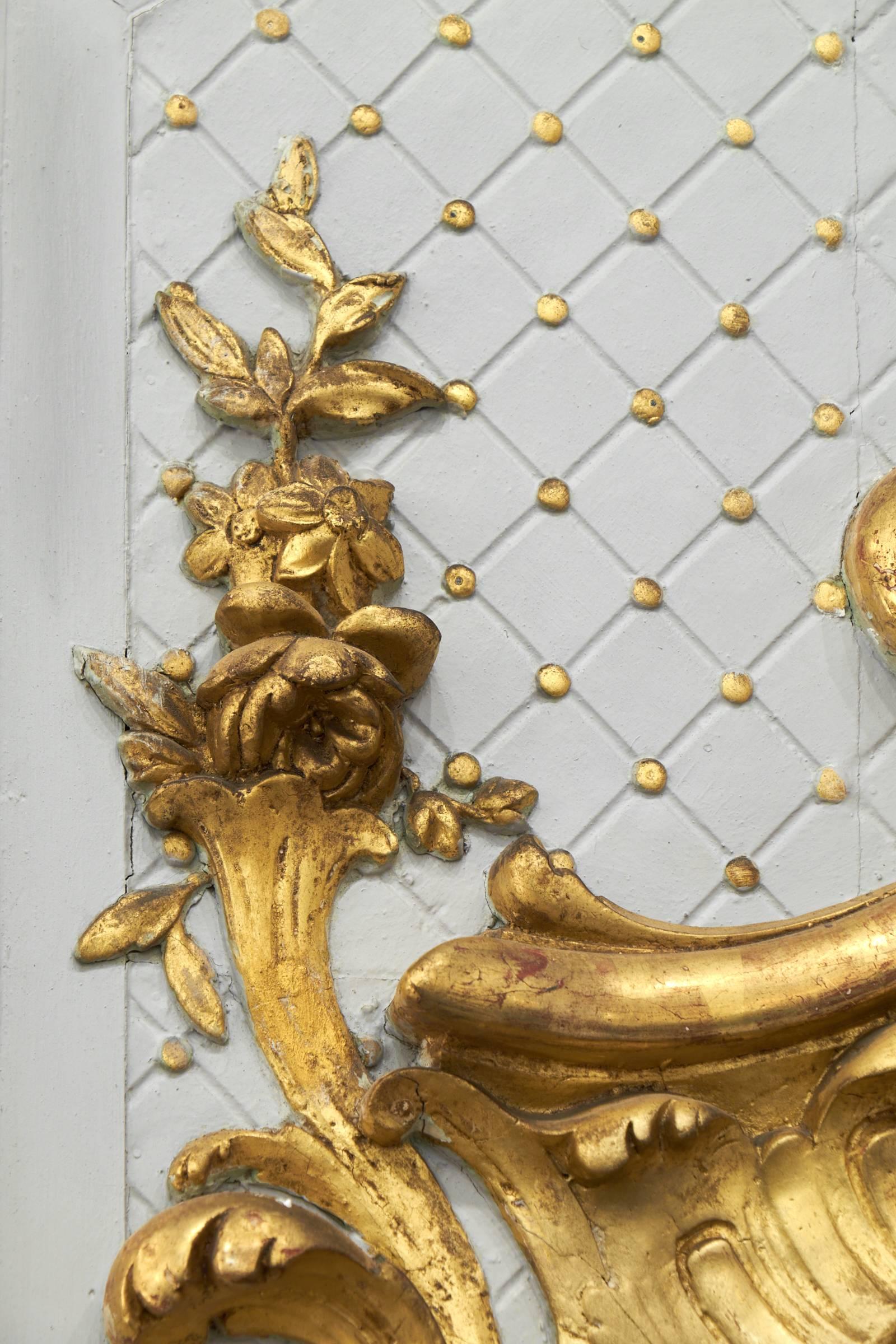 Antique French, Louis XVI Gold Leaf Trumeau 2