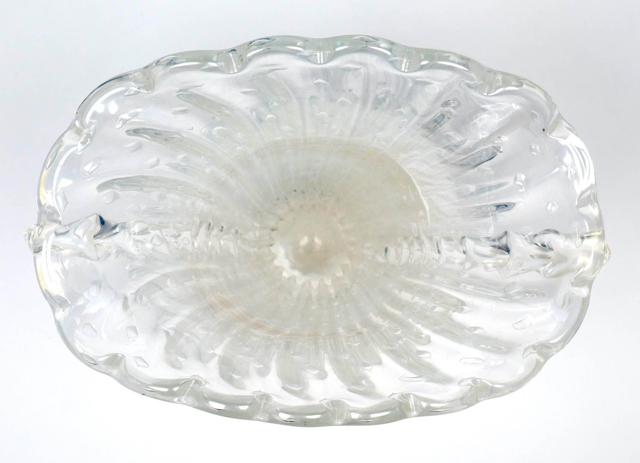 Mid-Century Modern Murano Crystal Clear 