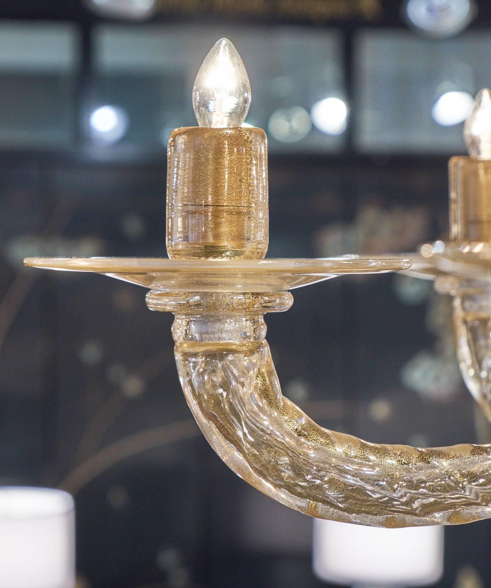 Lampadario in vetro di Murano 