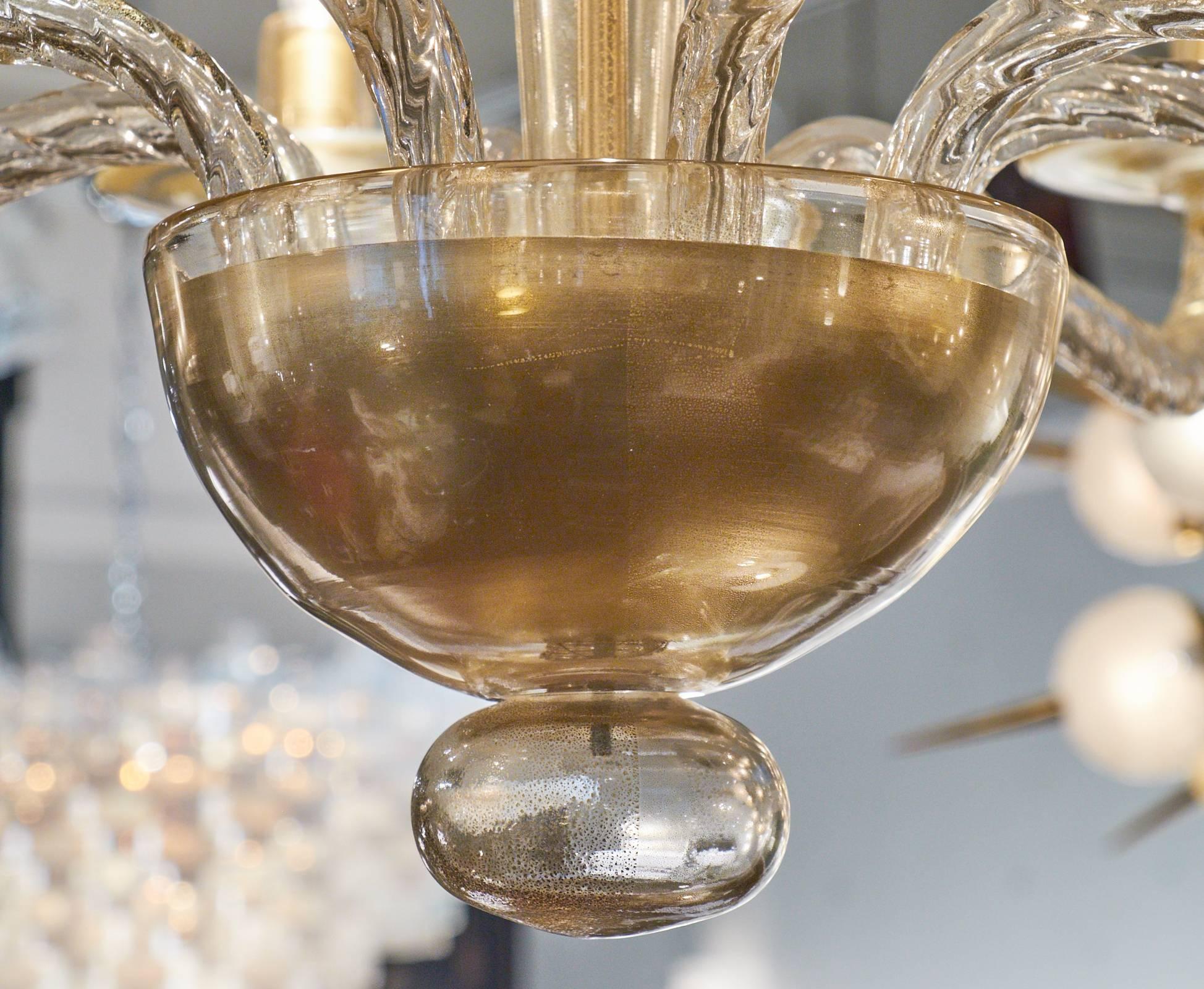Lampadario in vetro di Murano 