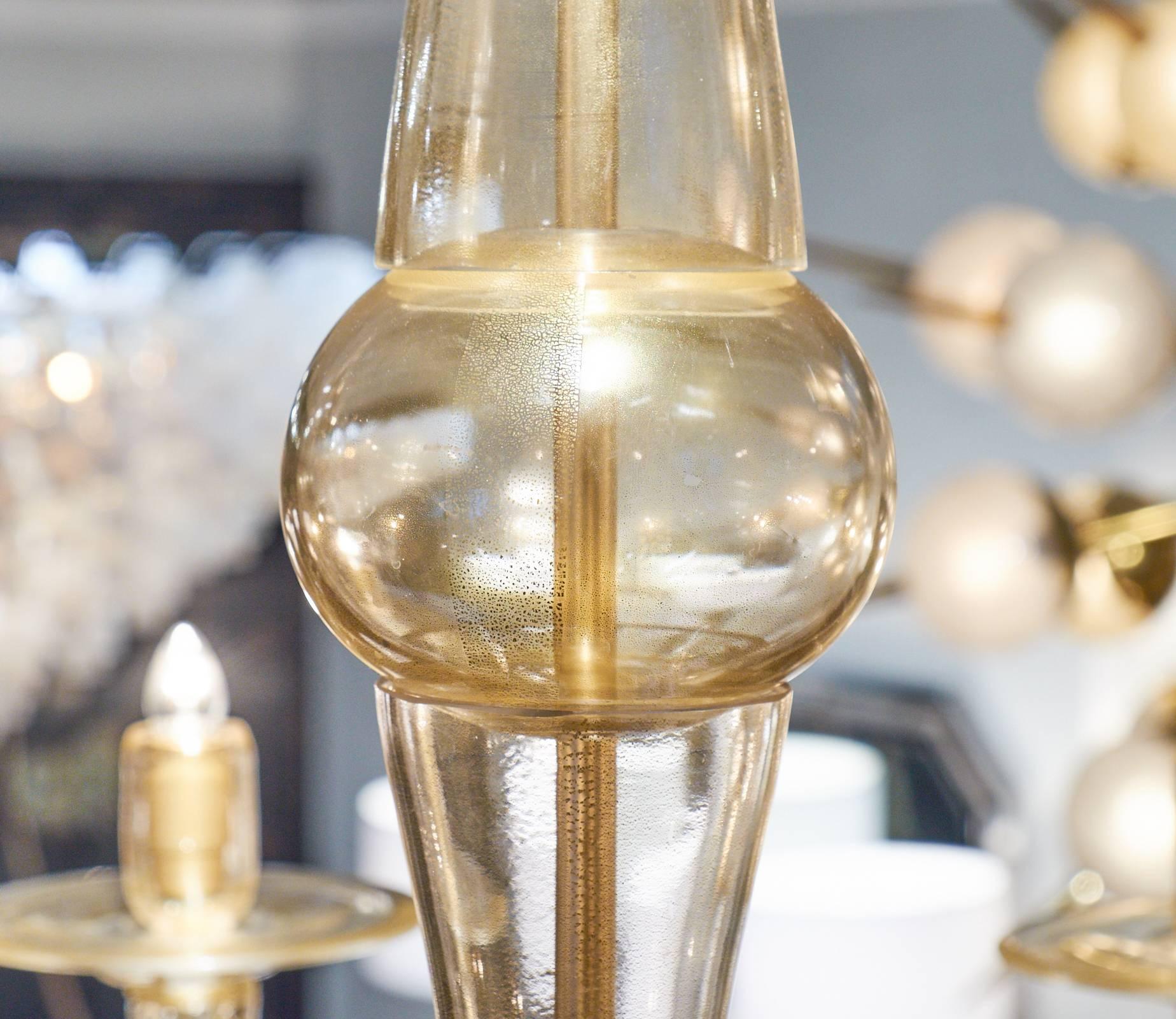 Lampadario in vetro di Murano 
