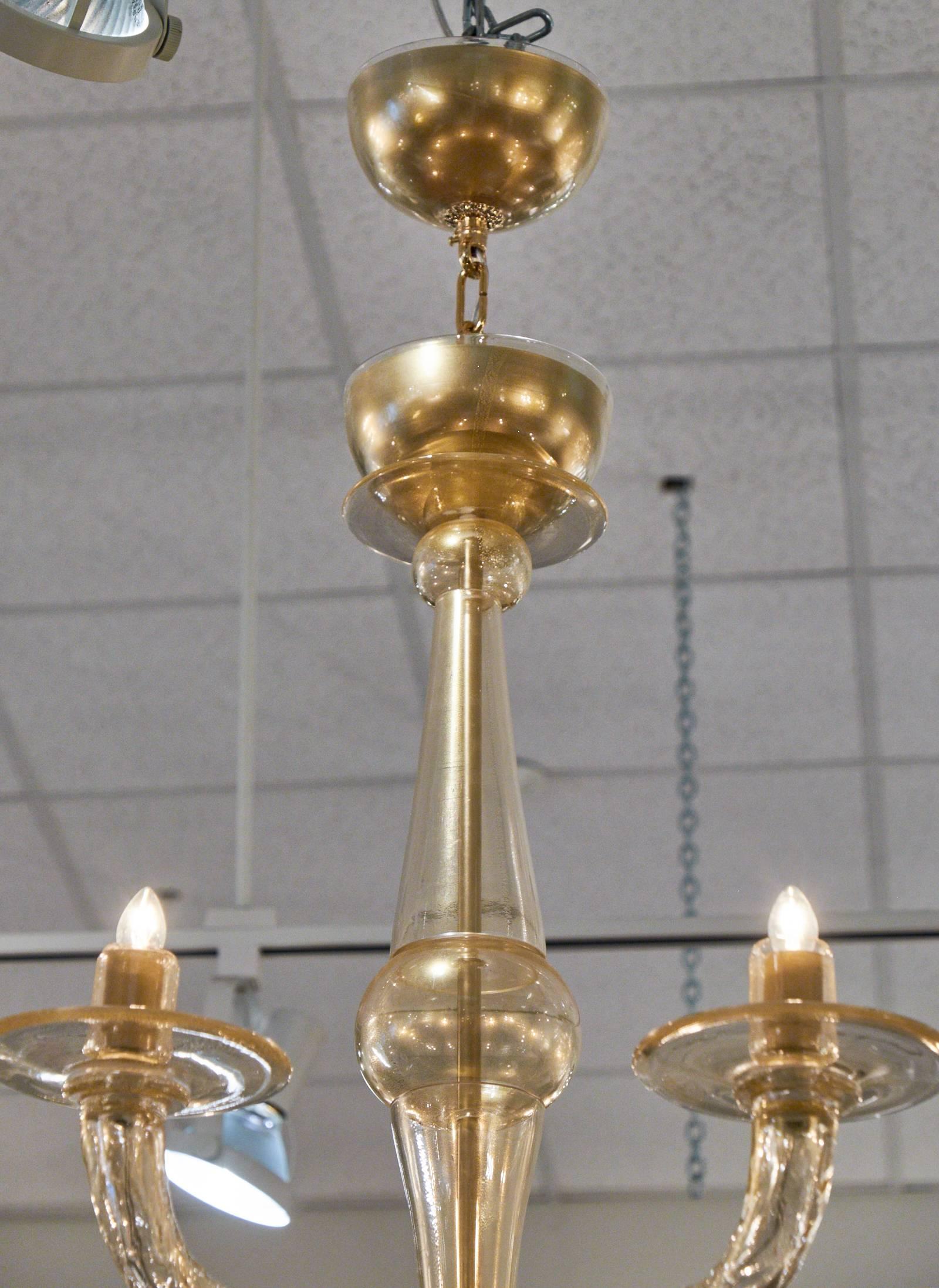 Italiano Lampadario in vetro di Murano 