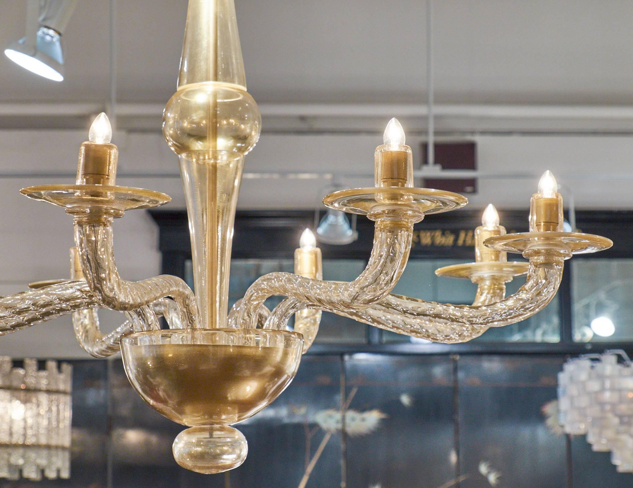 Vetro di Murano Lampadario in vetro di Murano 