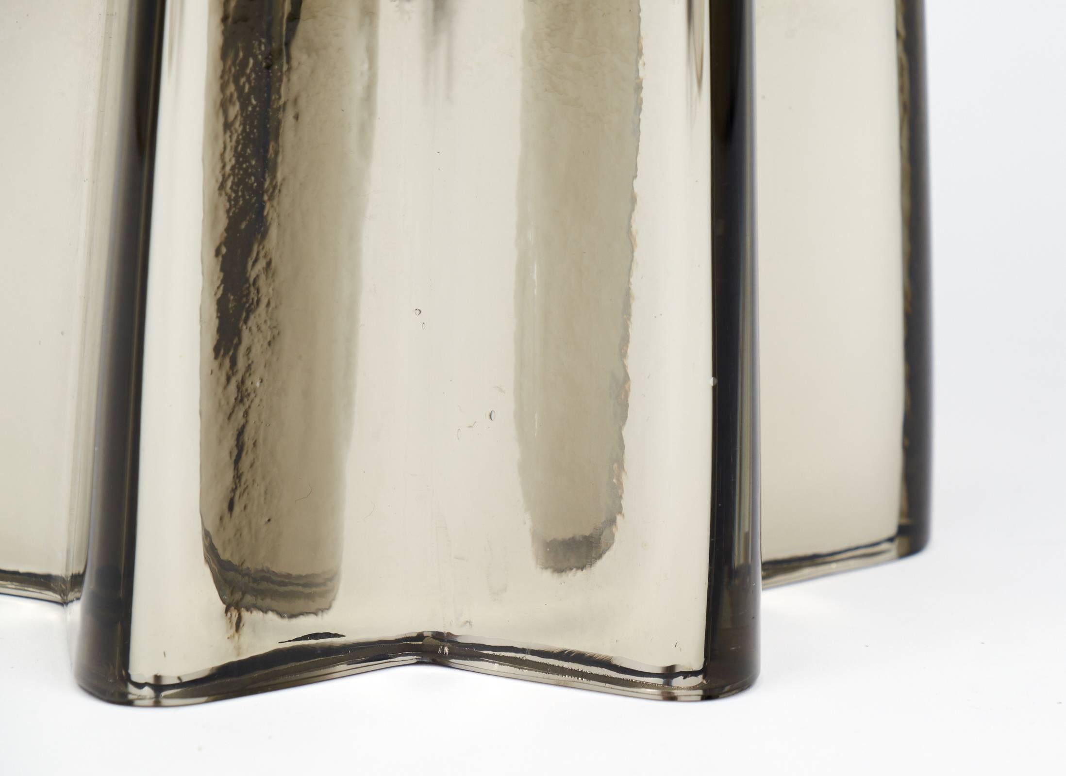 Murano Mercury Glass Pair of Star-Shaped Lamps 2