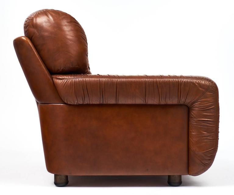 French Vintage Overstuffed Leather Club Chairs at 1stDibs overstuffed leather chairs, vintage