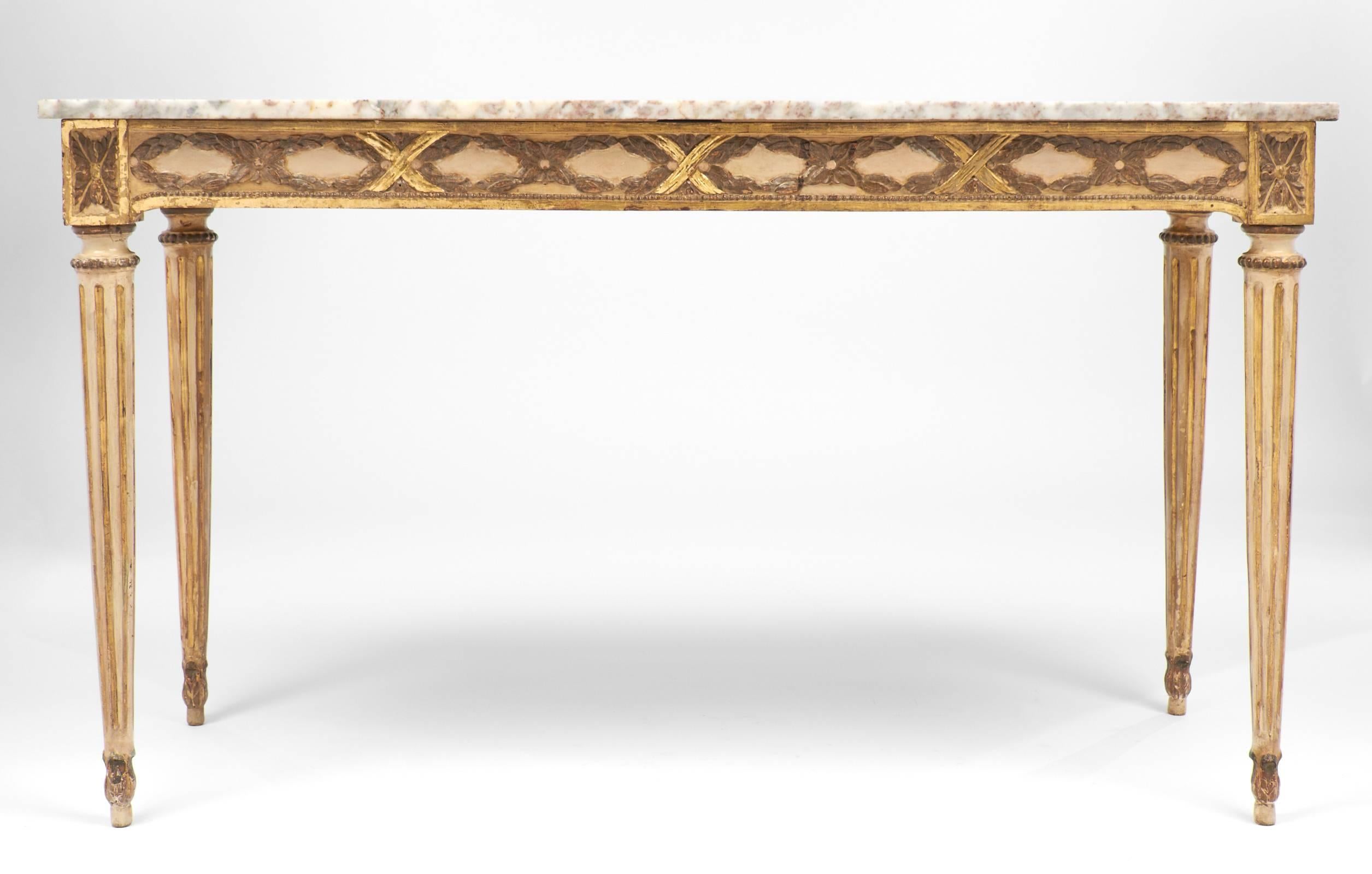 vintage marble console table