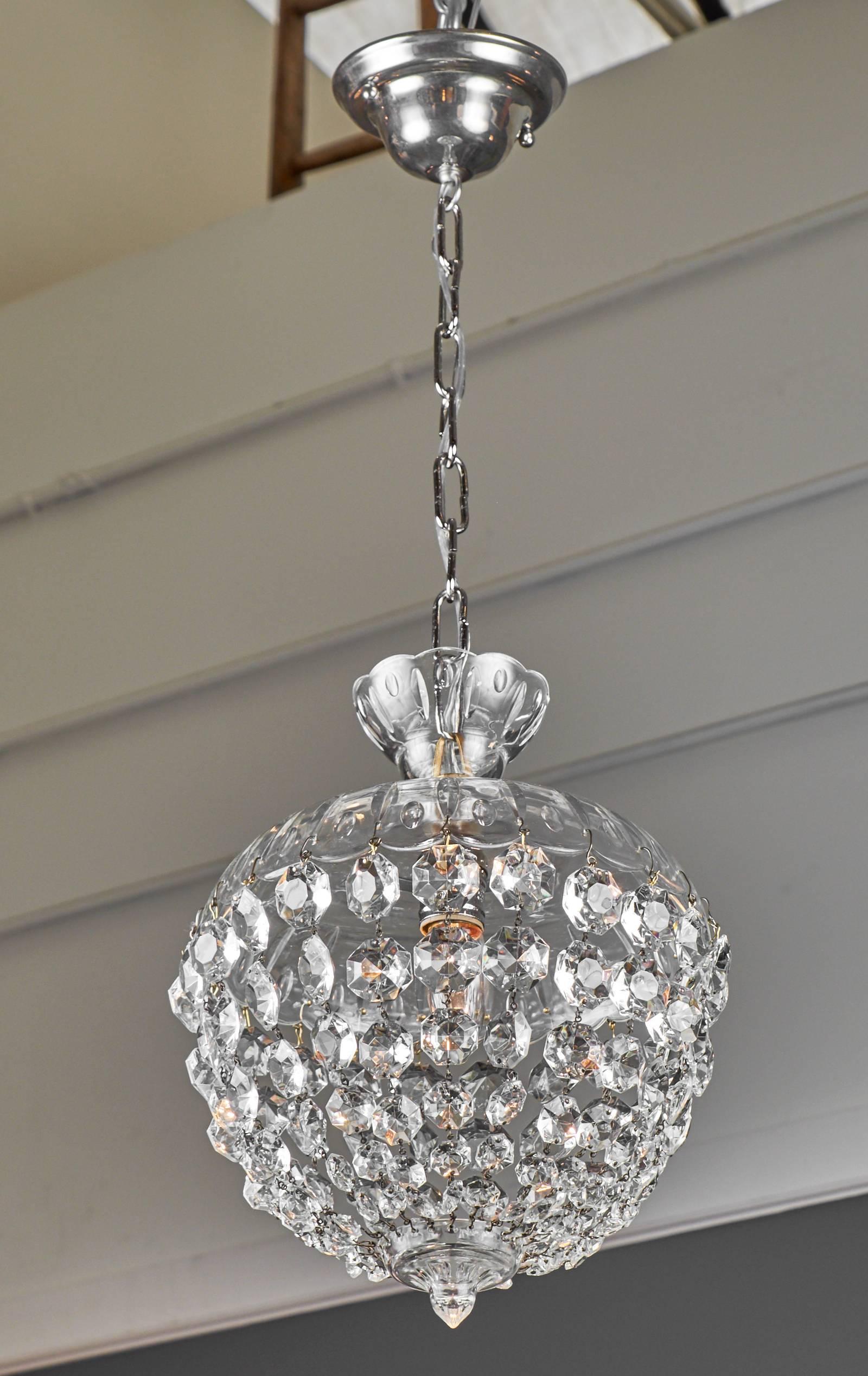 1920s crystal chandelier
