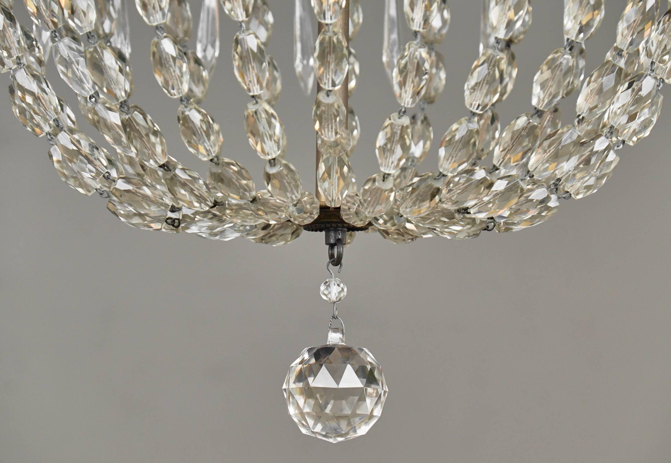 French 19th Century Crystal Chandelier 3