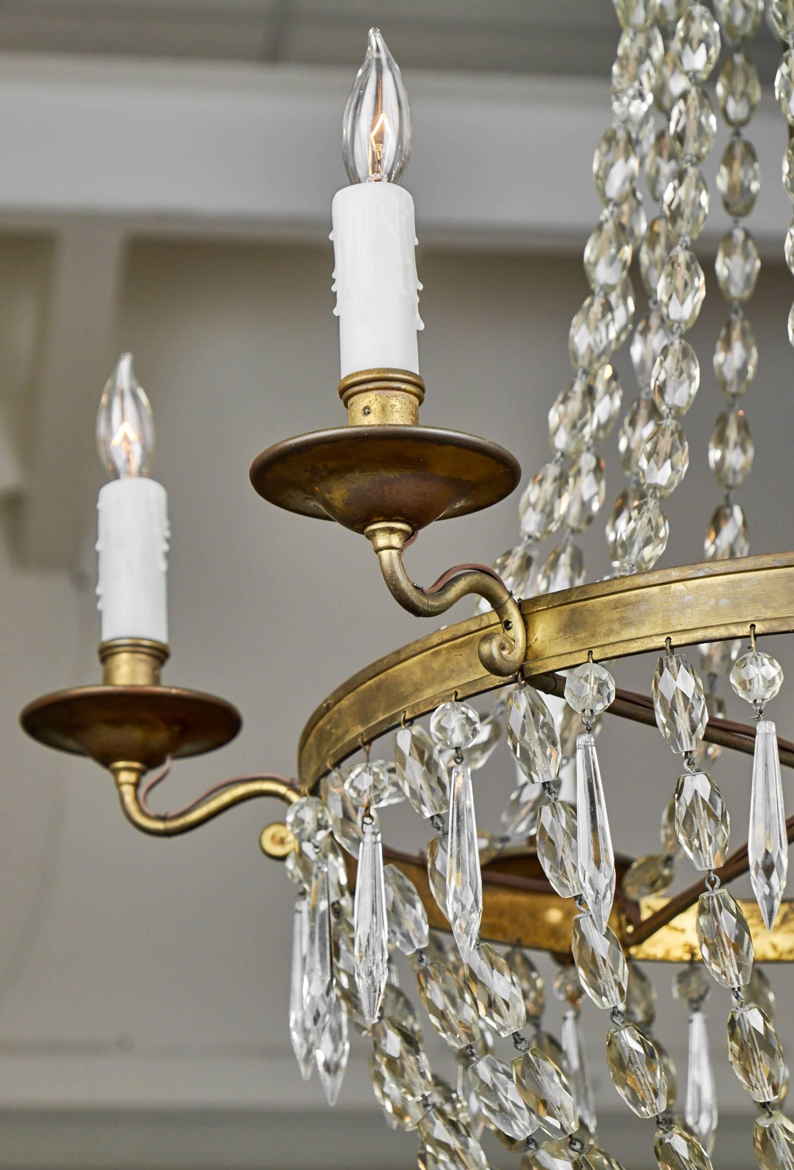 French 19th Century Crystal Chandelier 1