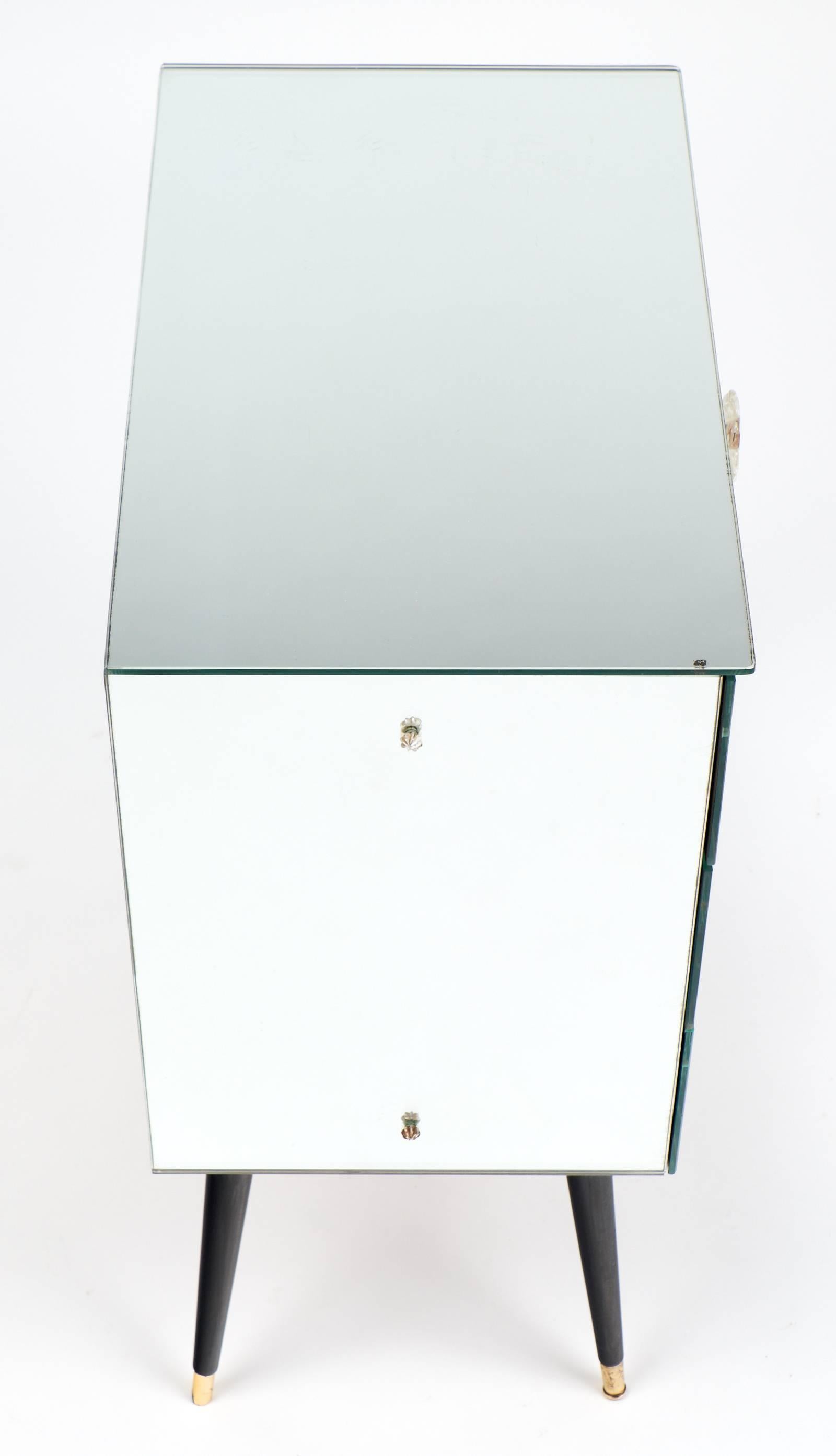 Mid-20th Century Vintage French Mirrored Chest