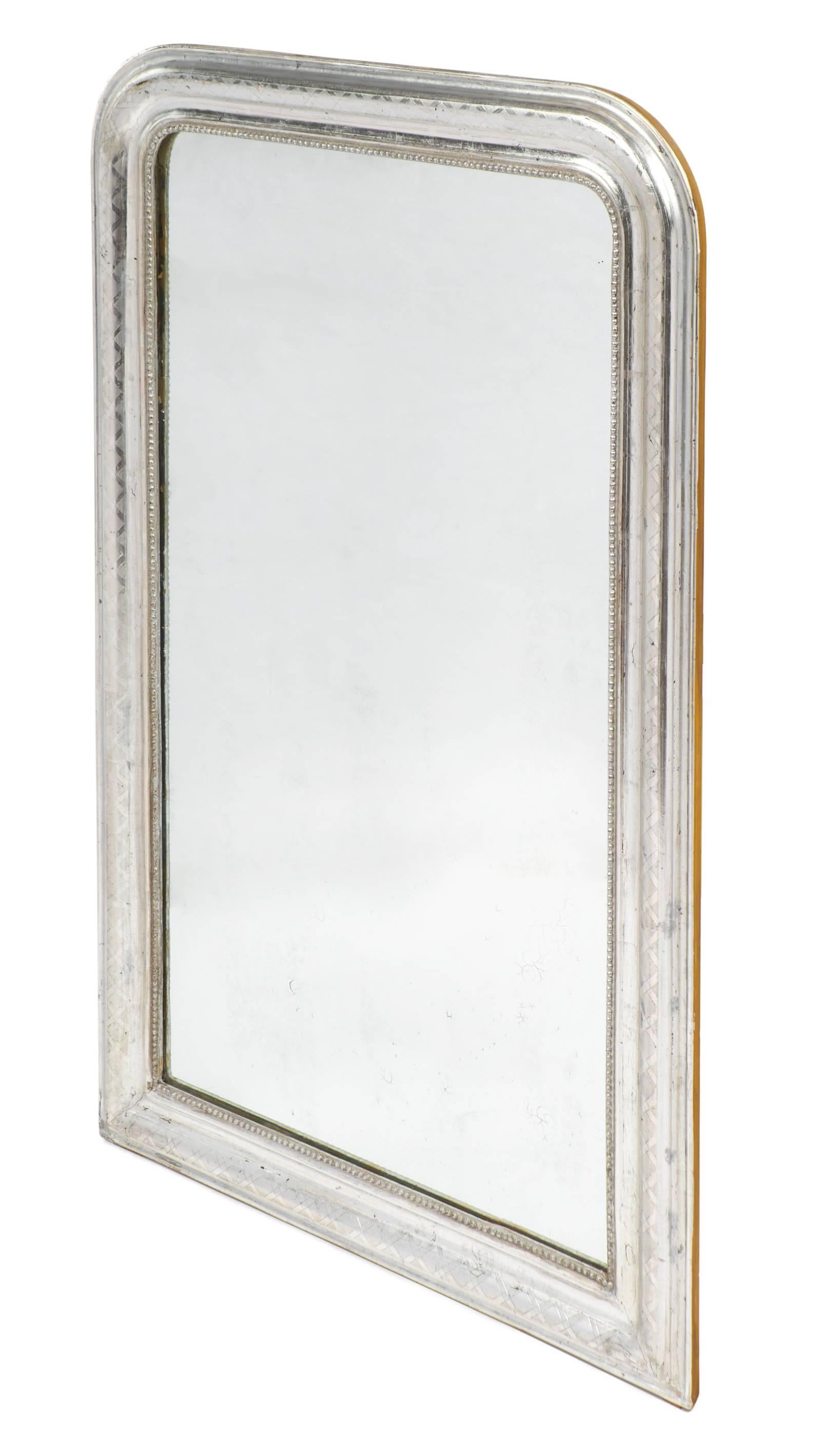 antique silver leaf mirror