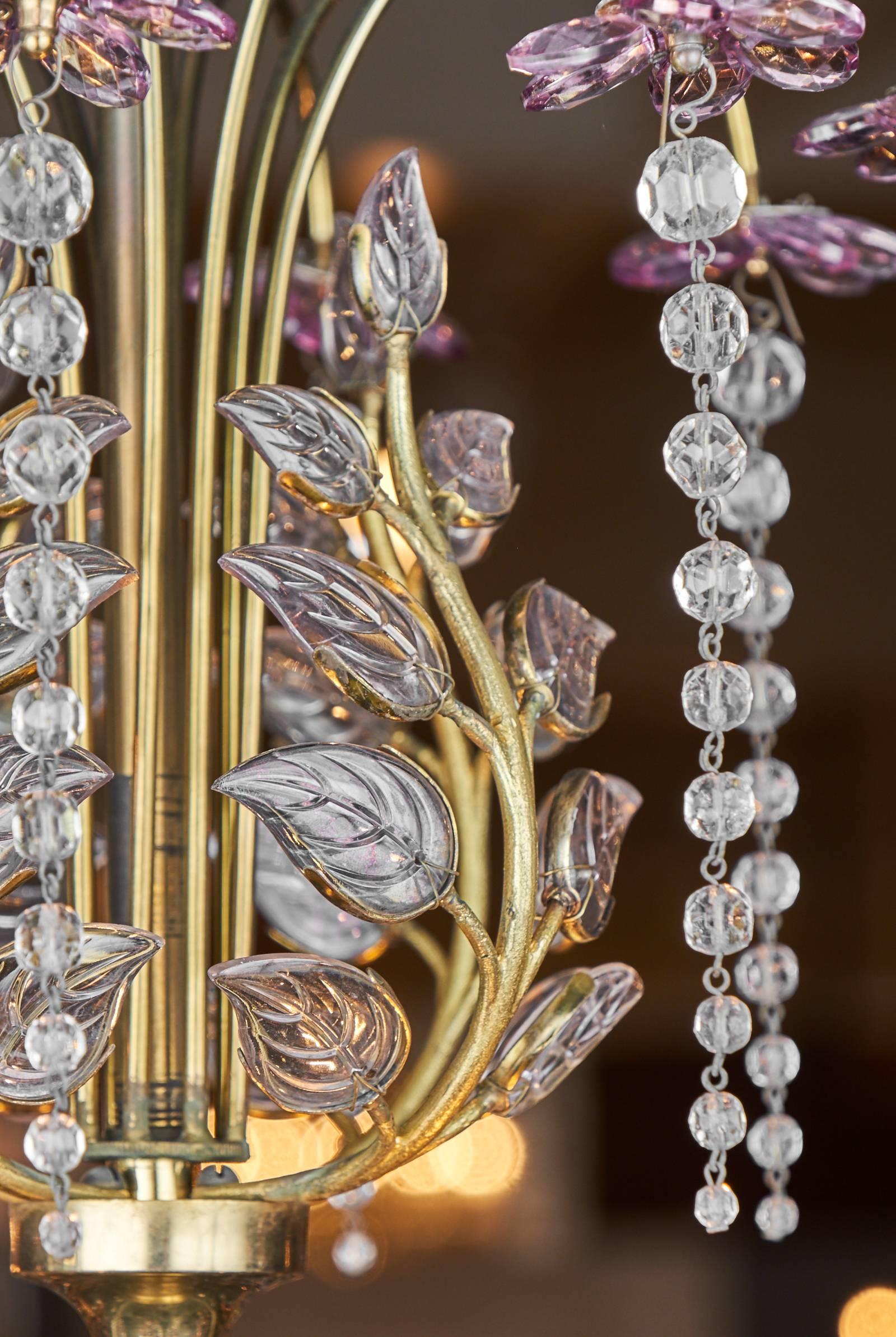 French Crystal Chandelier Attributed to Maison Baguès 2
