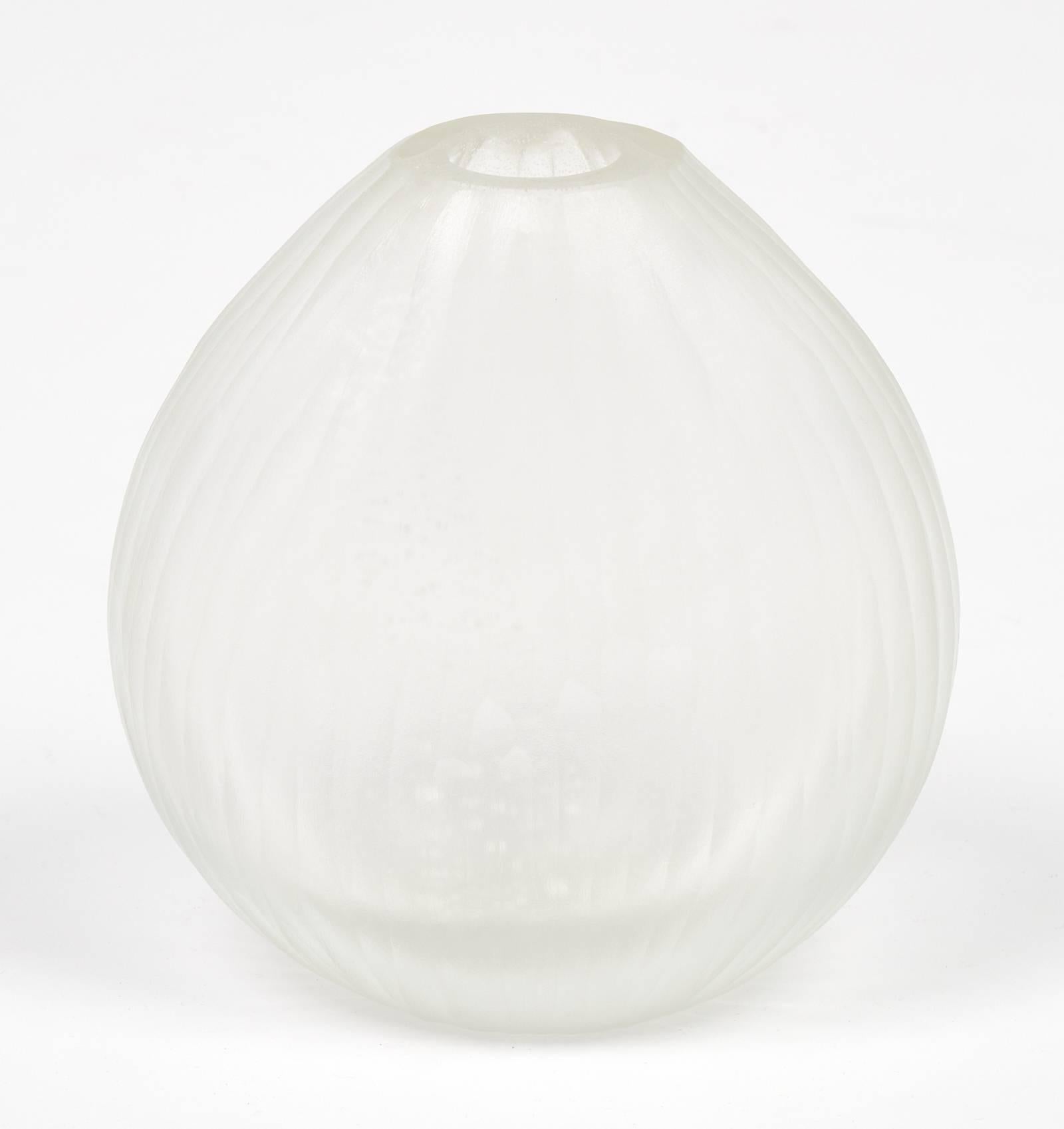 Murano Glass Set of Frosted Vases 2