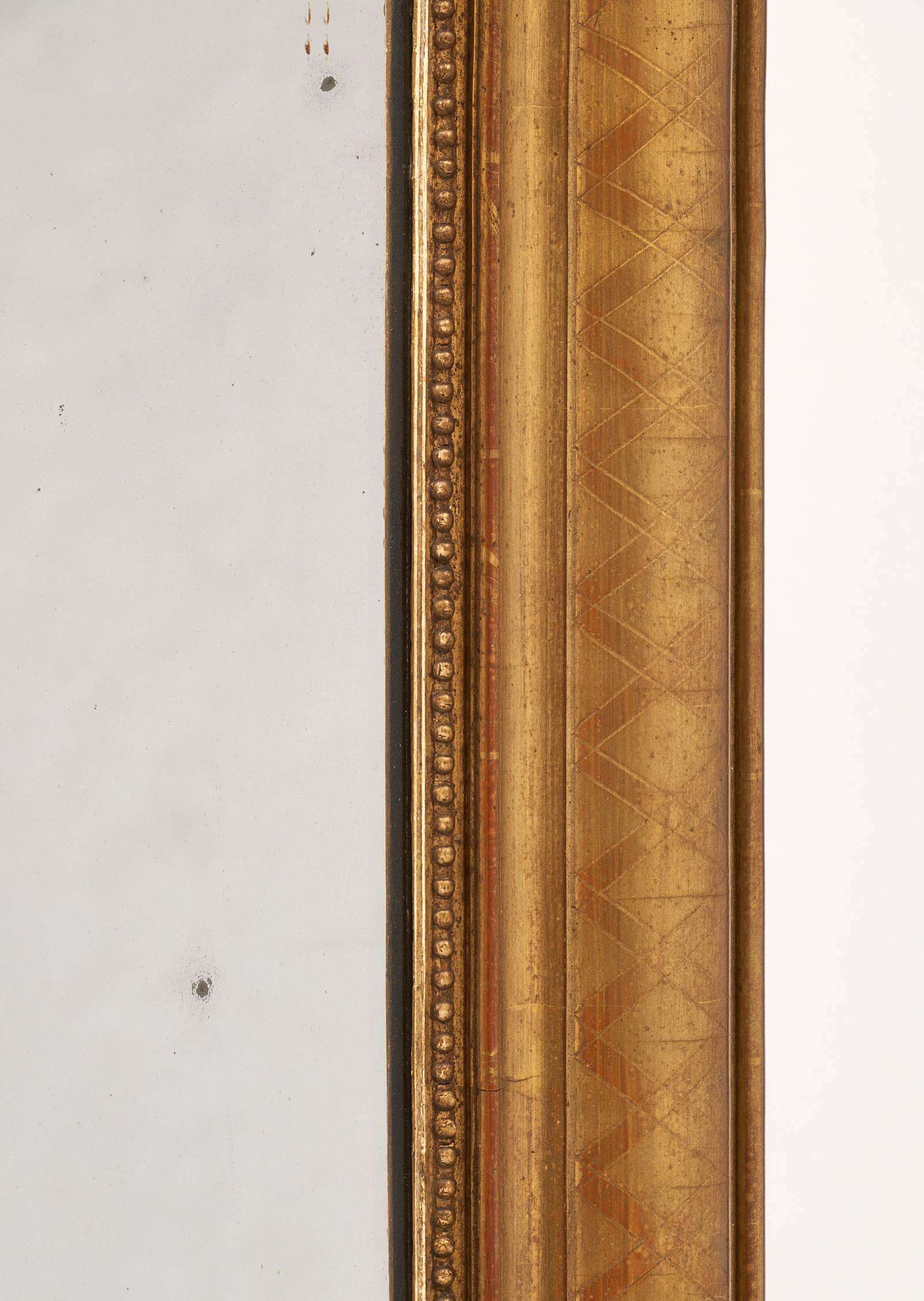 19th Century French Louis Philippe Period Gold Mirror 3