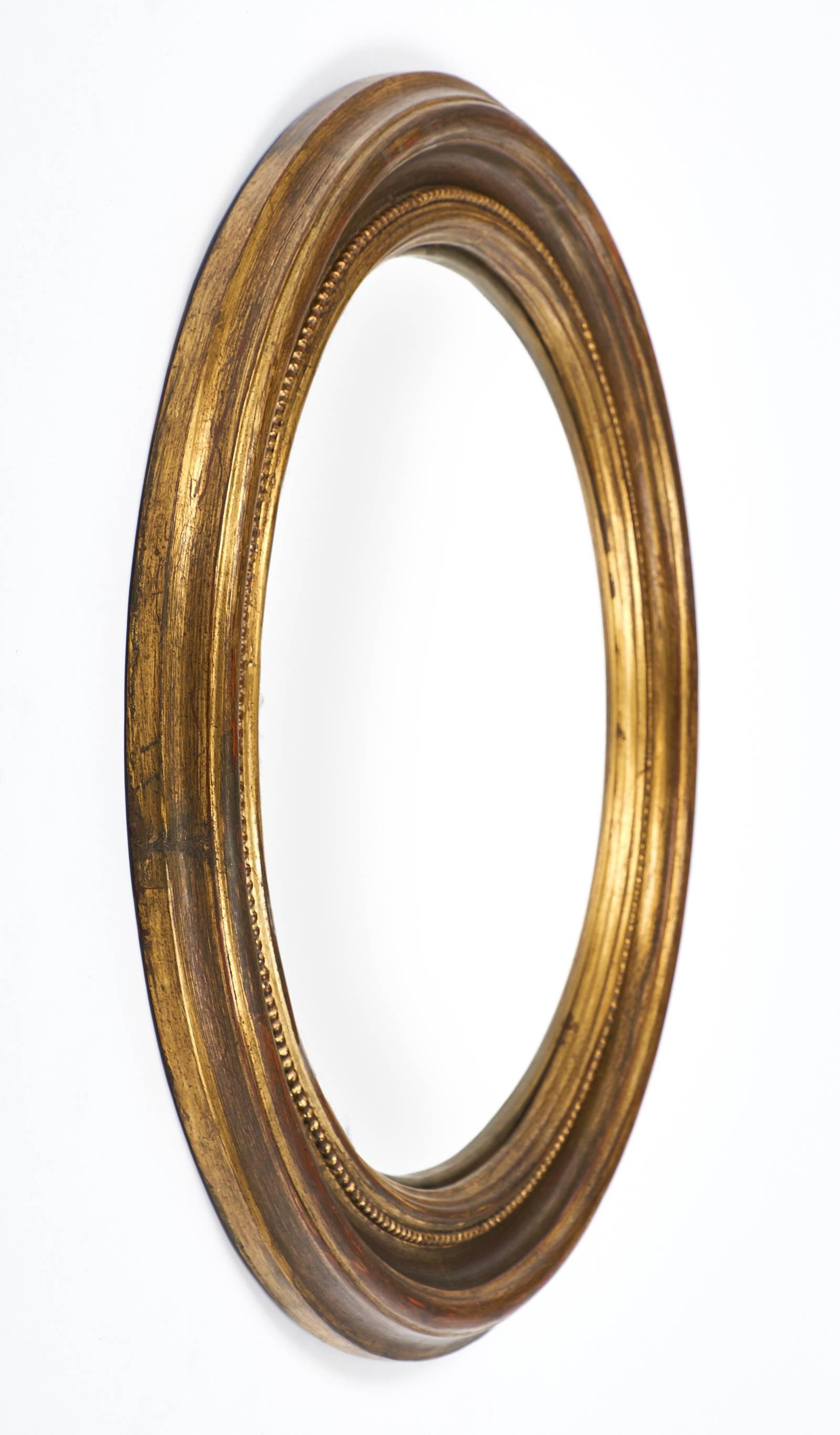 Antique French Louis XVI Style Convex Mirror 1