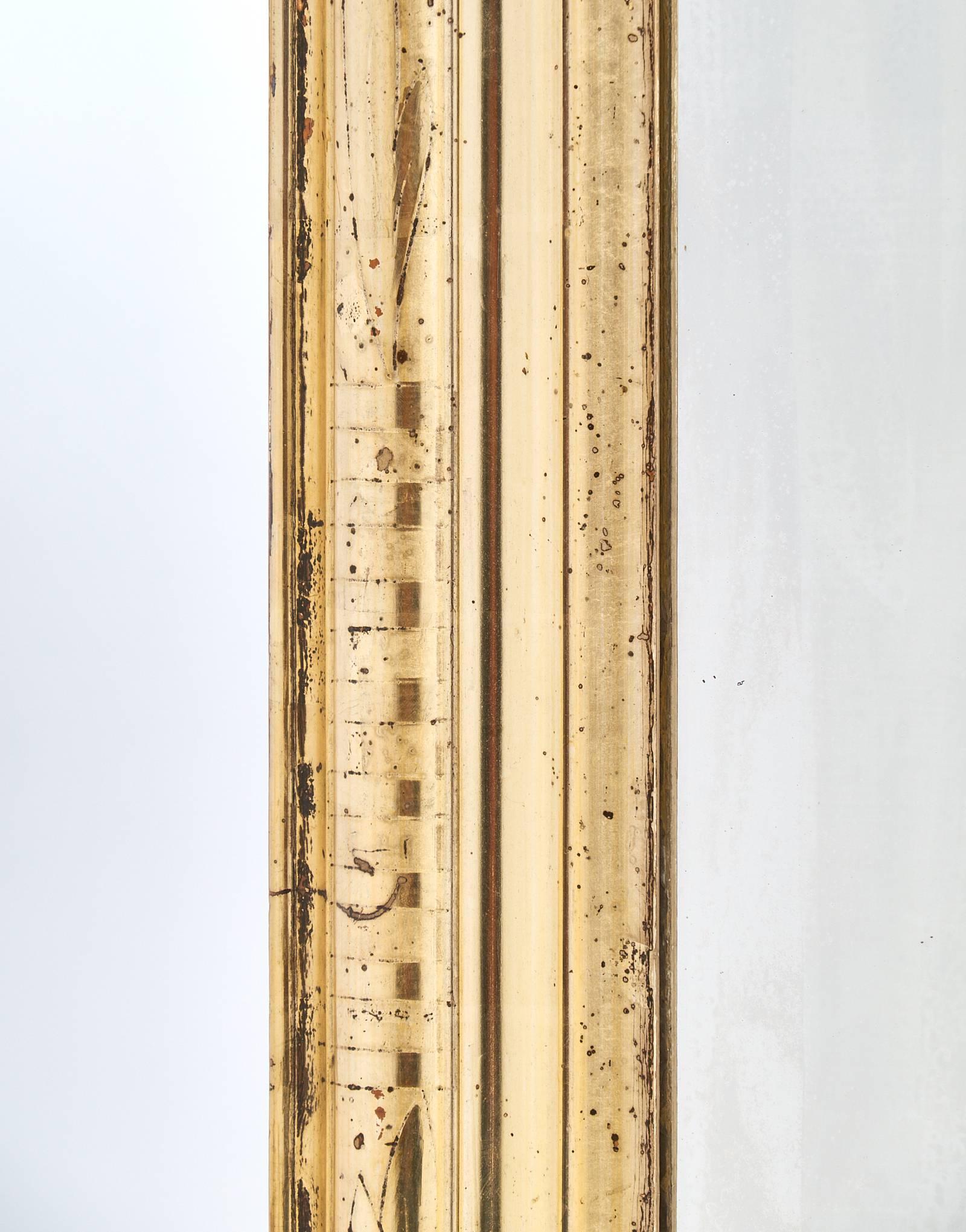 Louis Philippe Period Gold Leaf Mirror, circa 1845 2
