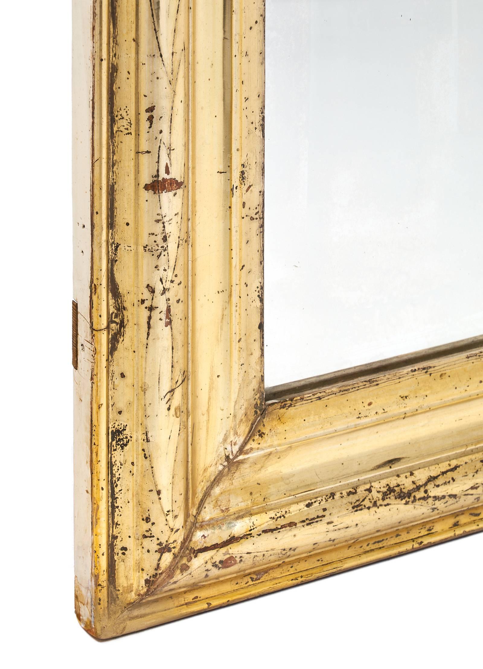 Louis Philippe Period Gold Leaf Mirror, circa 1845 3