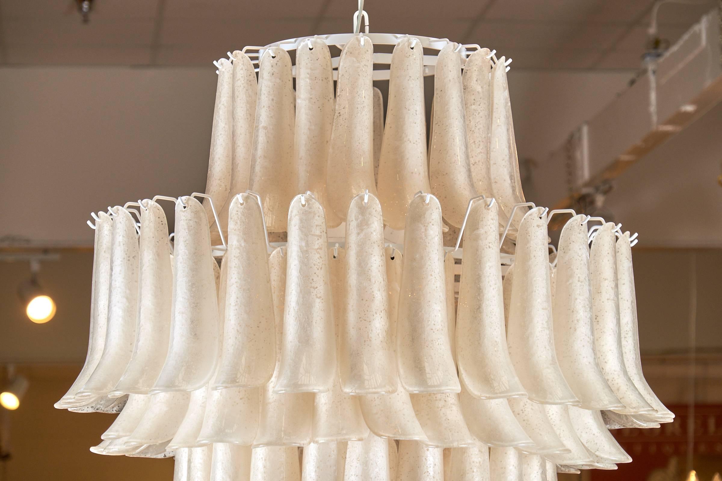 scavo glass chandelier
