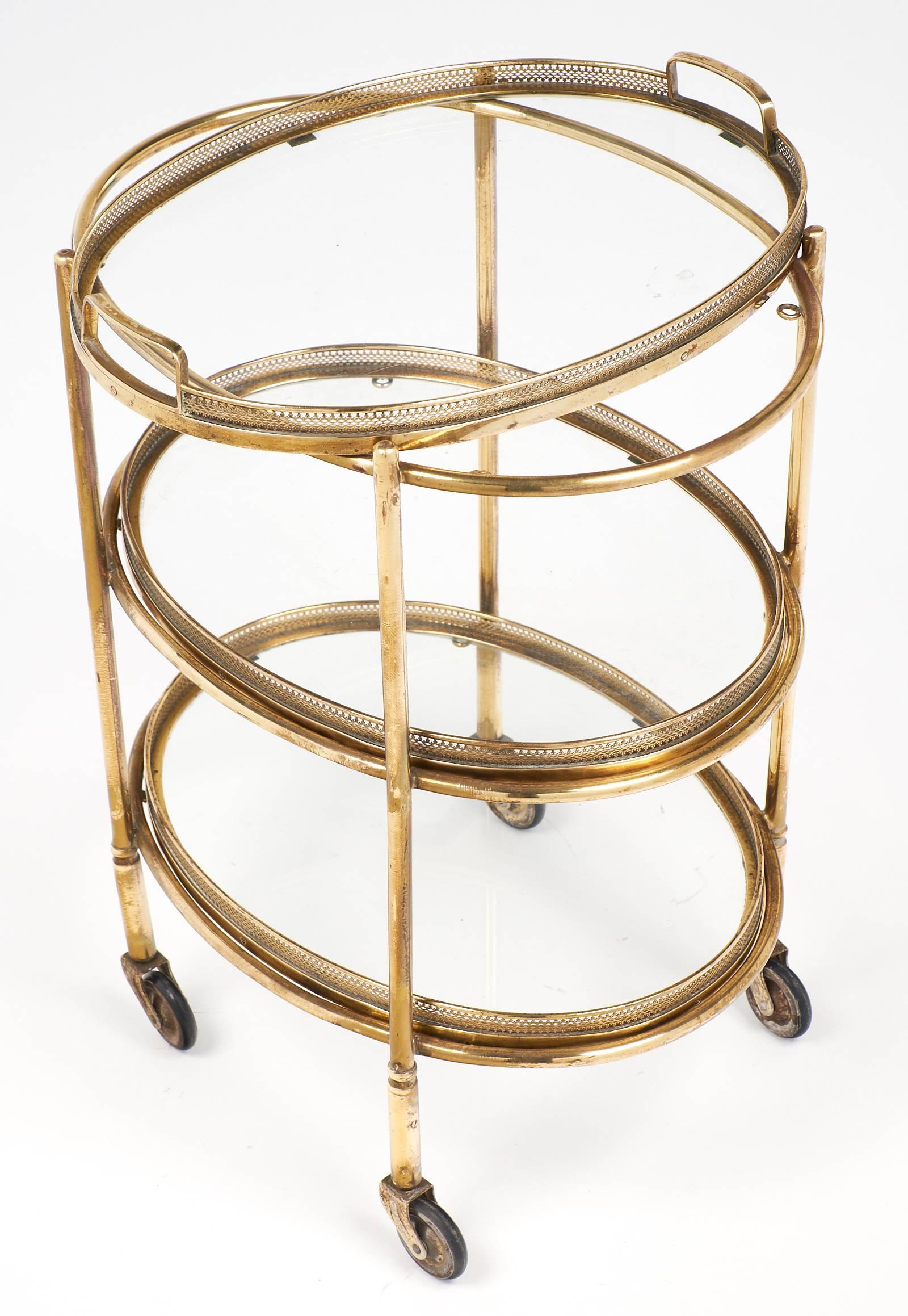 Mid-20th Century French Vintage Art Deco Side Table in the Style of Maison Baguès