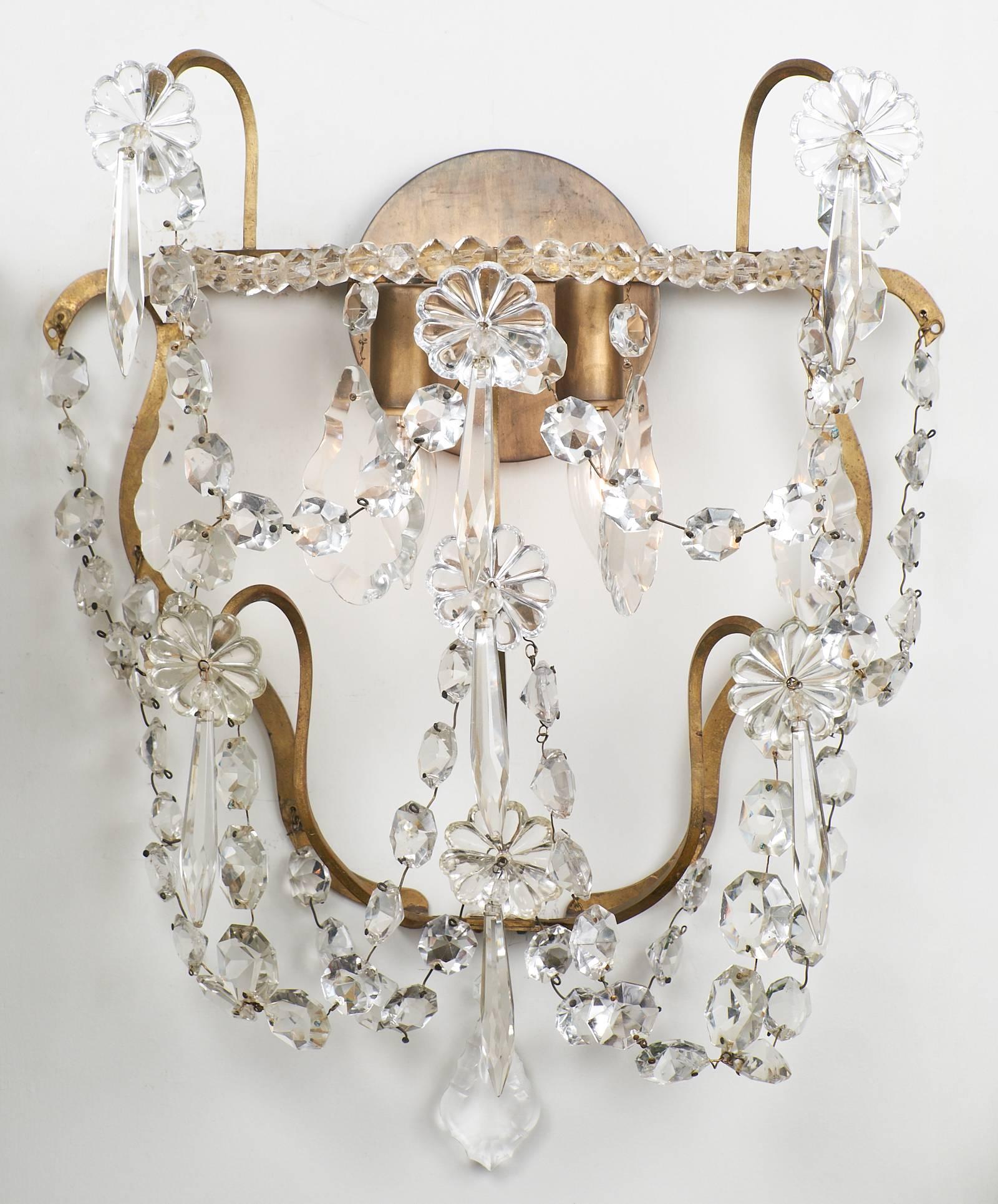 Art Deco Vintage French Sconces in the Style of Maison Baguès