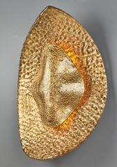 Modern Murano Glass Sconces with 23-Carat Gold Leaf Finish, Italy