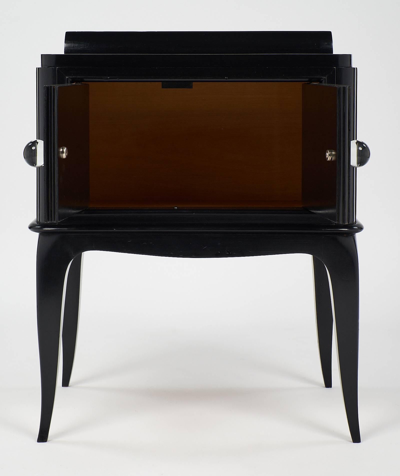 Art Deco André Arbus Style Ebonized Side Tables 2